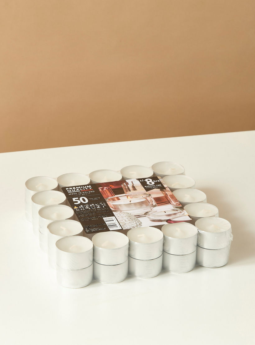 Unscented 50-Piece Tealight Candle Set-household-homefragrance-candles-image-3