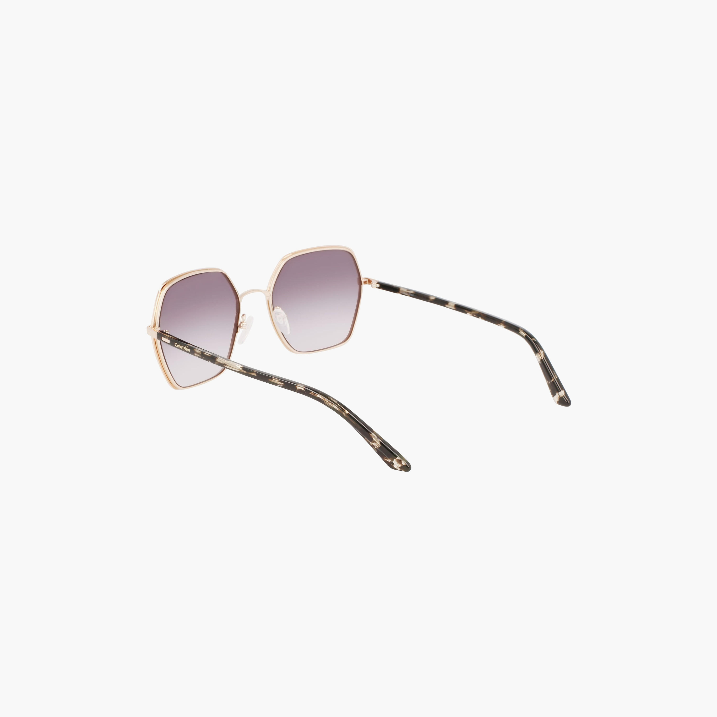 Calvin Klein 56 MM Gradient grey hexagonal Sunglasses | 59433-women-sunglasses-image-7