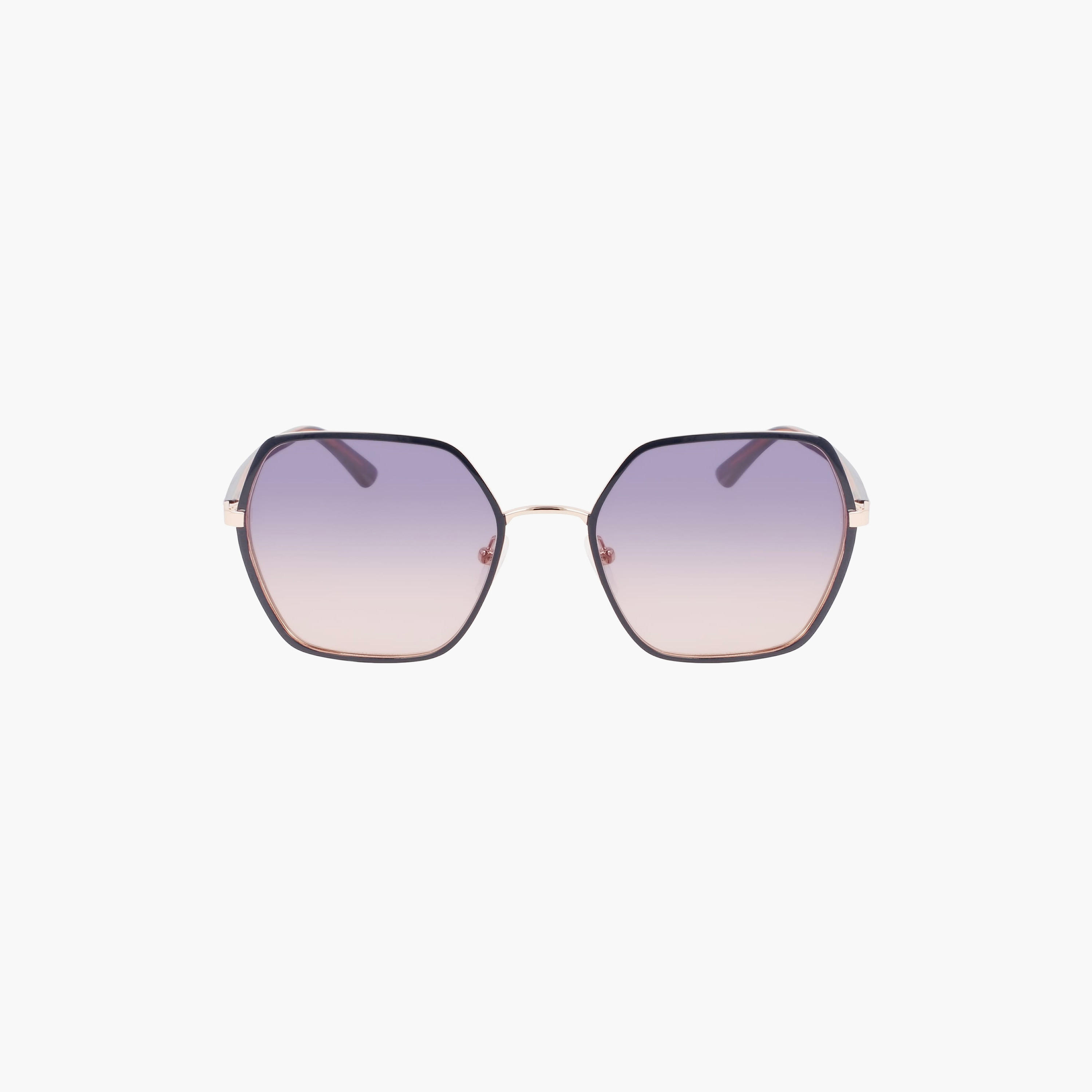 نظارة شمسية من كالفن كلاين ذات سداسية الشكل ومتدرجة باللون الأرجواني بمقاس 56 ملم |59433-women-sunglasses-image-5