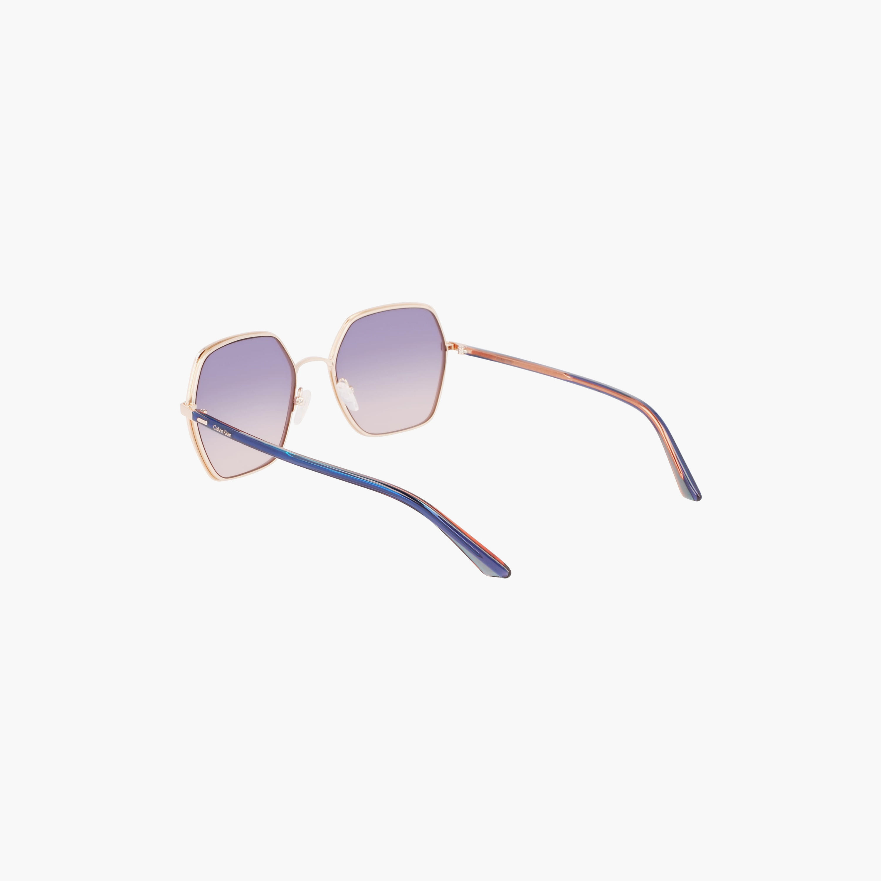 Calvin Klein 56 MM Gradient Purple hexagonal Sunglasses | 59433-women-sunglasses-image-7