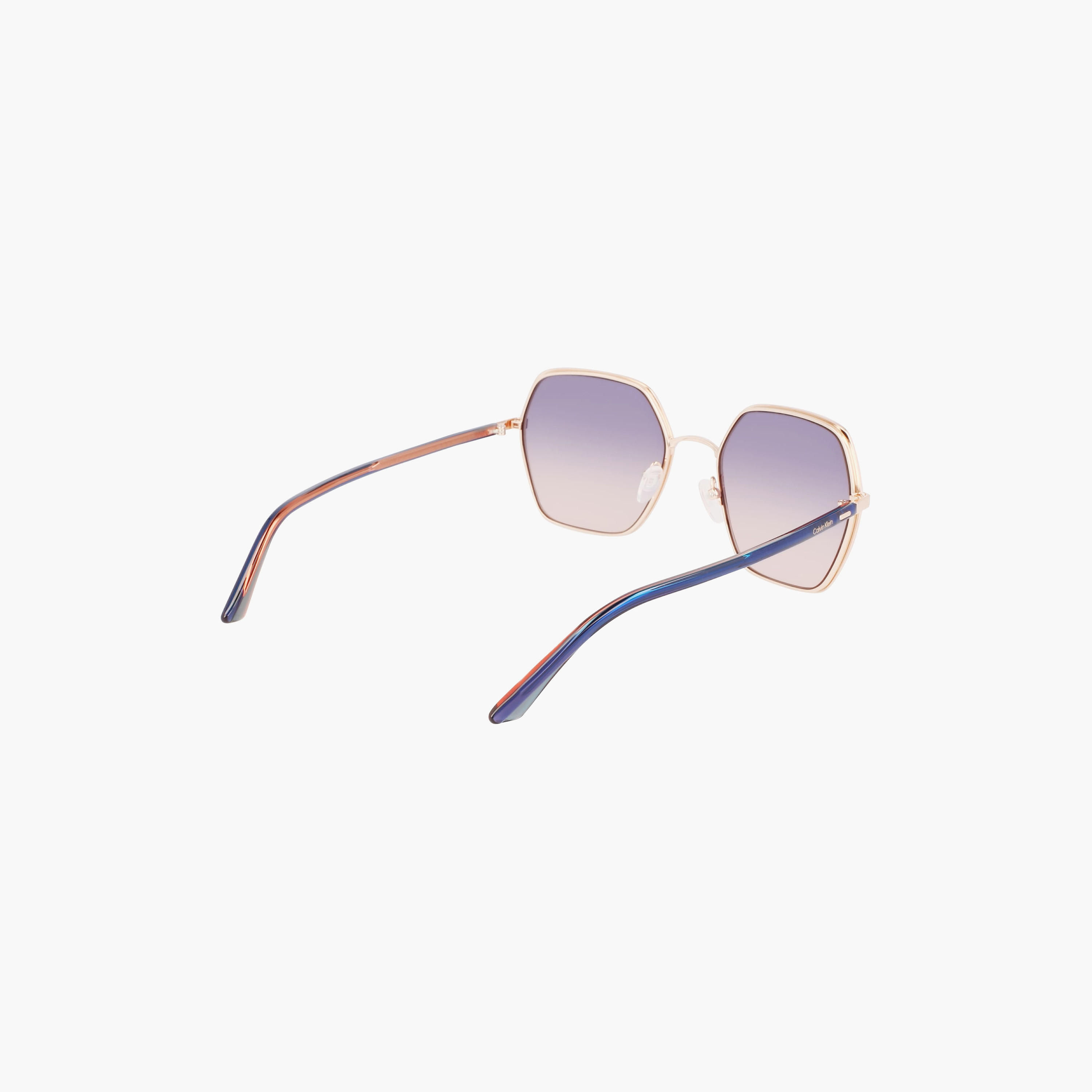 Calvin Klein 56 MM Gradient Purple hexagonal Sunglasses | 59433-women-sunglasses-image-9
