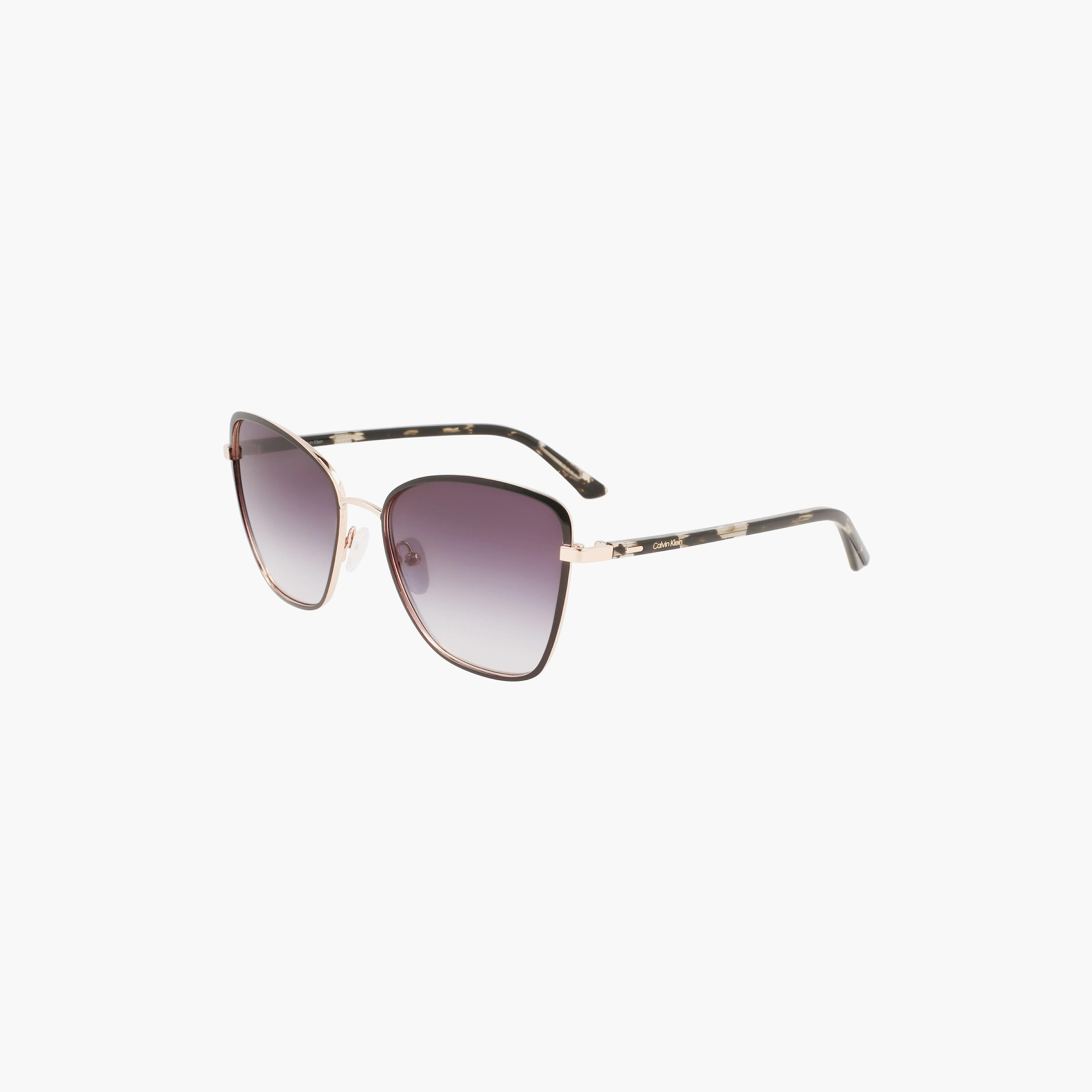 نظارة شمسية من كالفن كلاين ذات متدرجة على شكل فراشة باللون الدخاني بمقاس 56 ملم |59434-women-sunglasses-image-1