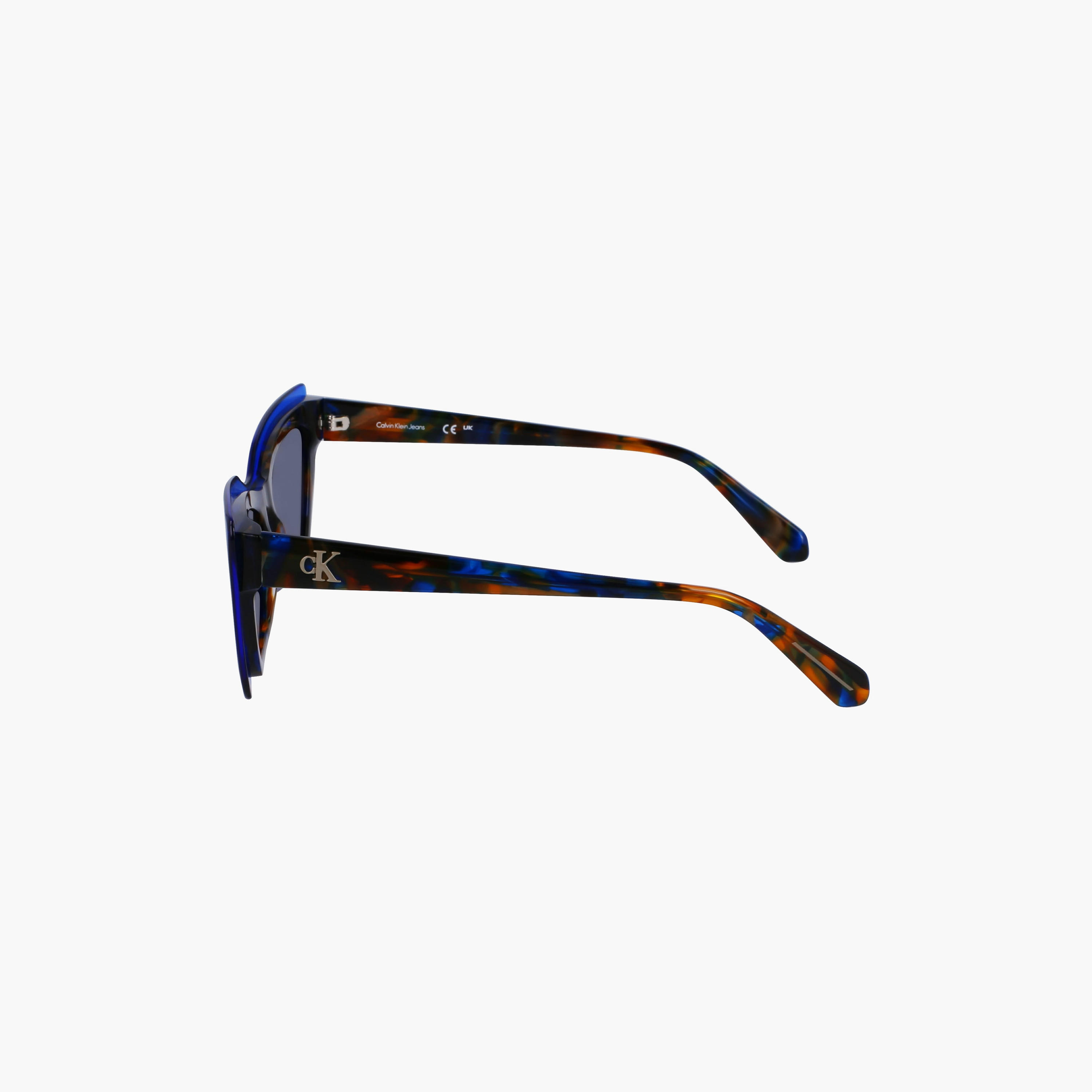 نظارة شمسية من كالفن كلاين جينز ذات كات آي باللون الأزرق بمقاس 52 ملم | CKJ23656S-women-sunglasses-image-6