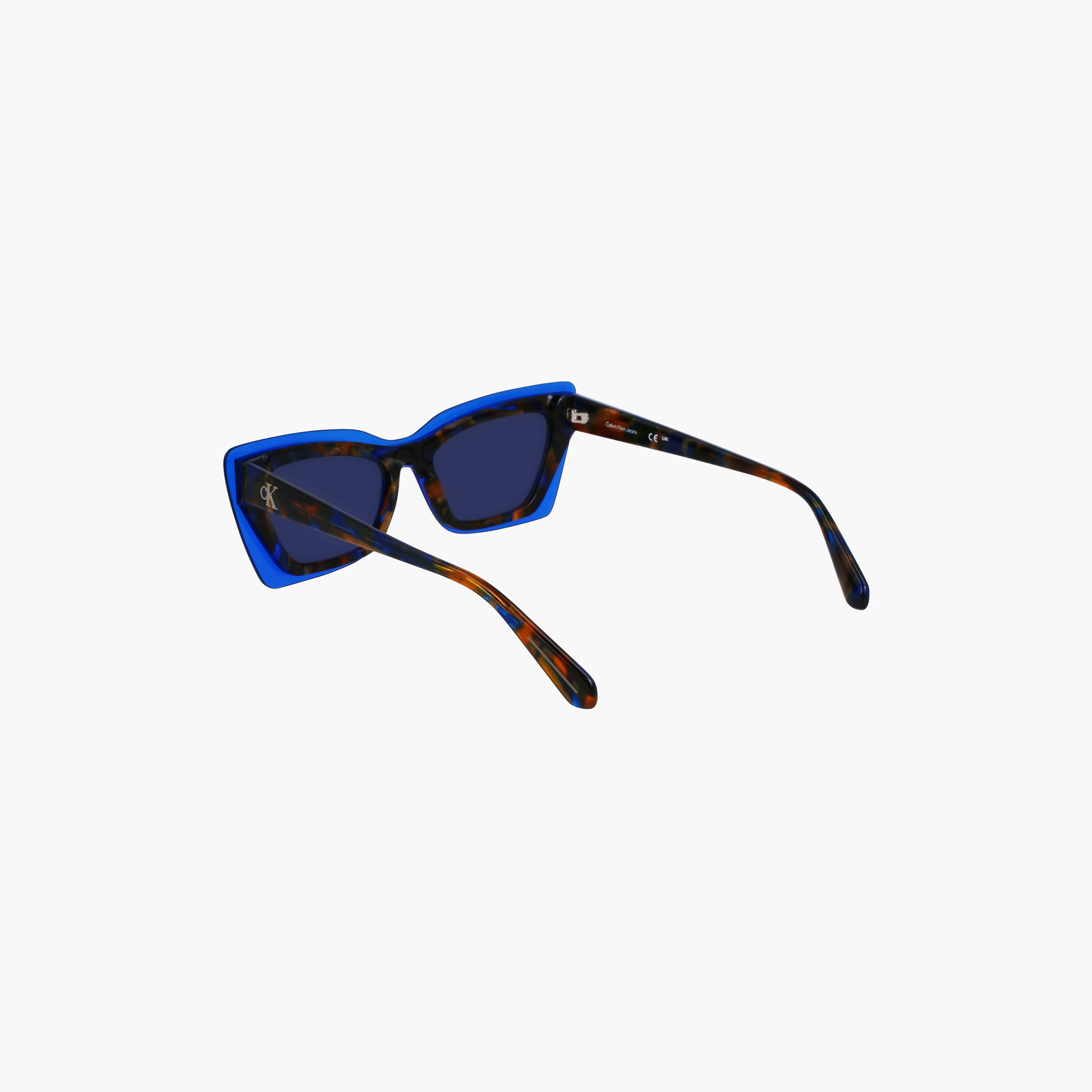 نظارة شمسية من كالفن كلاين جينز ذات كات آي باللون الأزرق بمقاس 52 ملم | CKJ23656S-women-sunglasses-image-7
