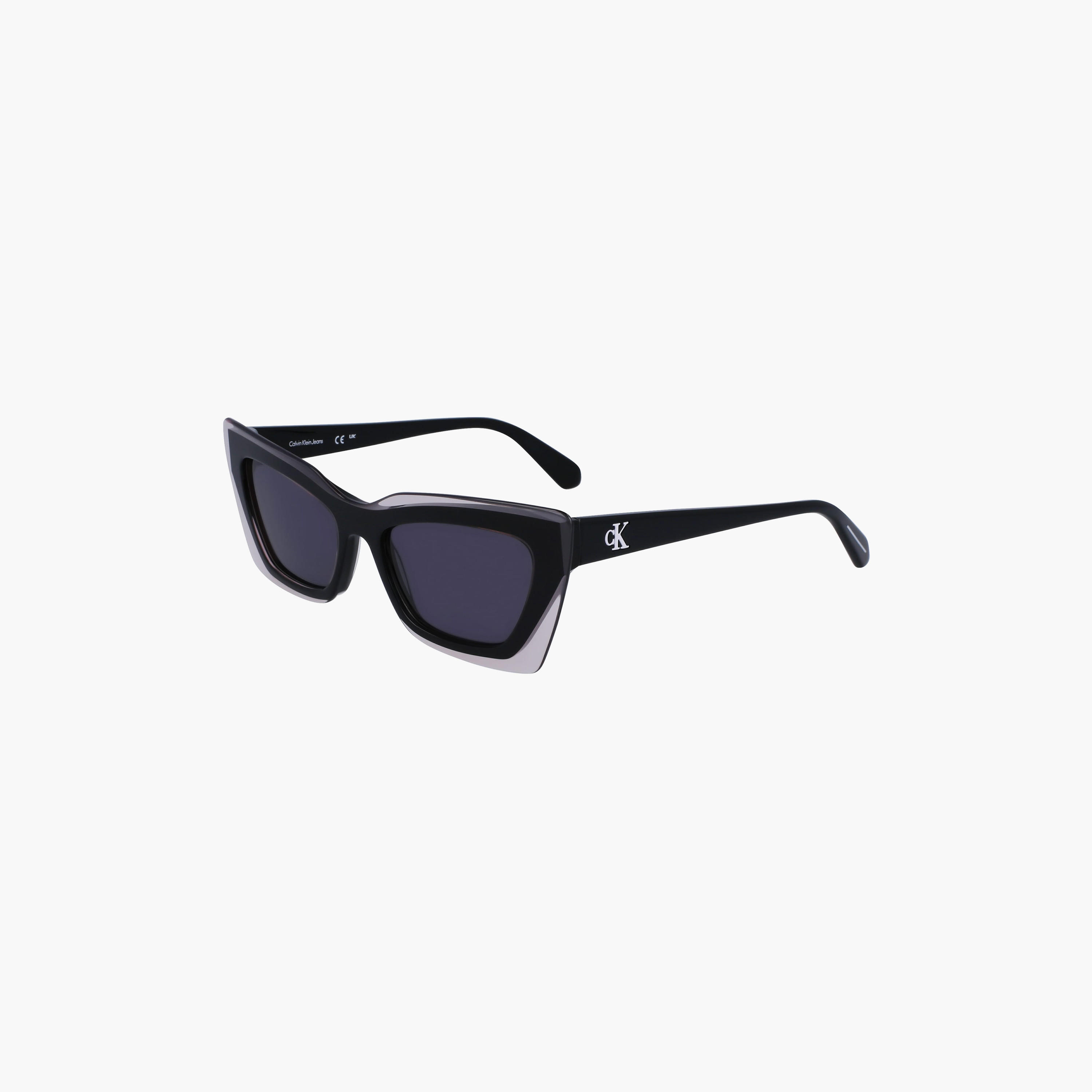 نظارة شمسية من كالفن كلاين جينز ذات كات آي باللون الرمادي بمقاس 52 ملم | CKJ23656S-women-sunglasses-image-1