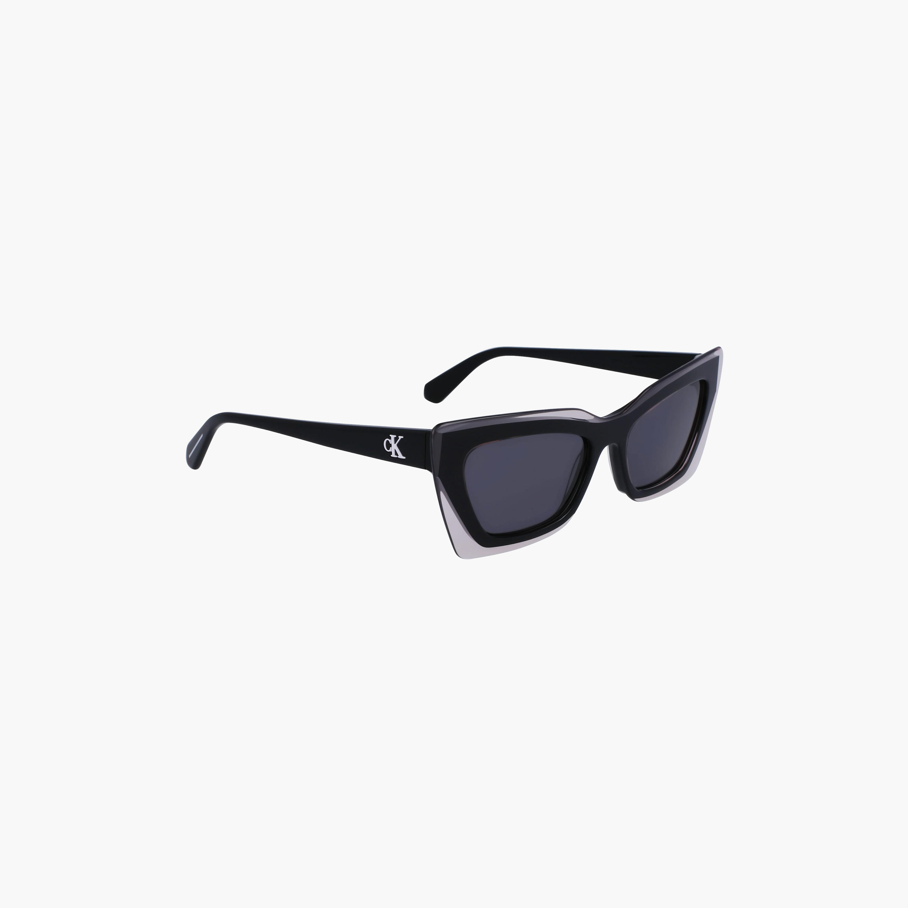 نظارة شمسية من كالفن كلاين جينز ذات كات آي باللون الرمادي بمقاس 52 ملم | CKJ23656S-women-sunglasses-image-4