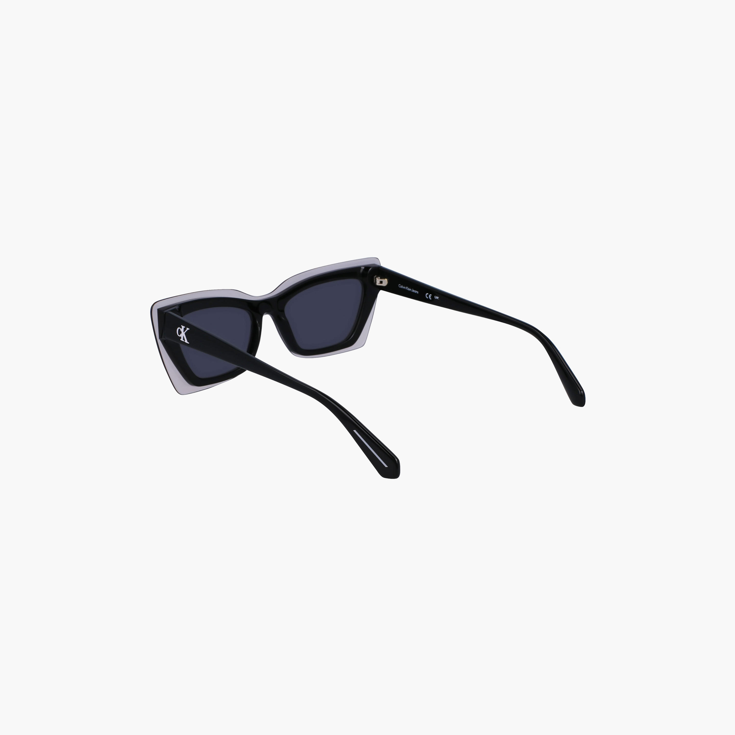نظارة شمسية من كالفن كلاين جينز ذات كات آي باللون الرمادي بمقاس 52 ملم | CKJ23656S-women-sunglasses-image-7