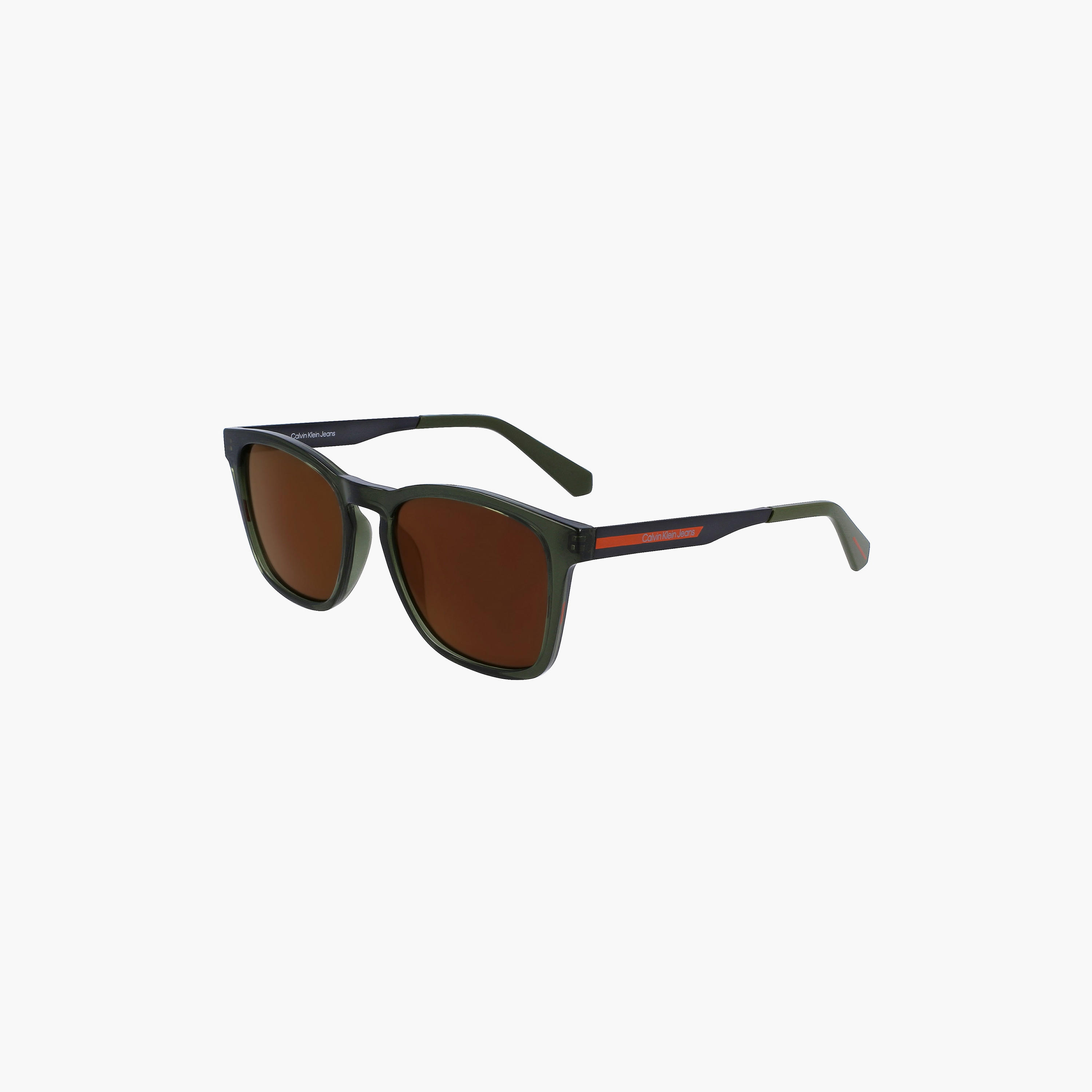 نظارة شمسية من كالفن كلاين جينز ذات مربعة باللون البني بمقاس 53 ملم | CKJ22642S-men-sunglasses-image-1
