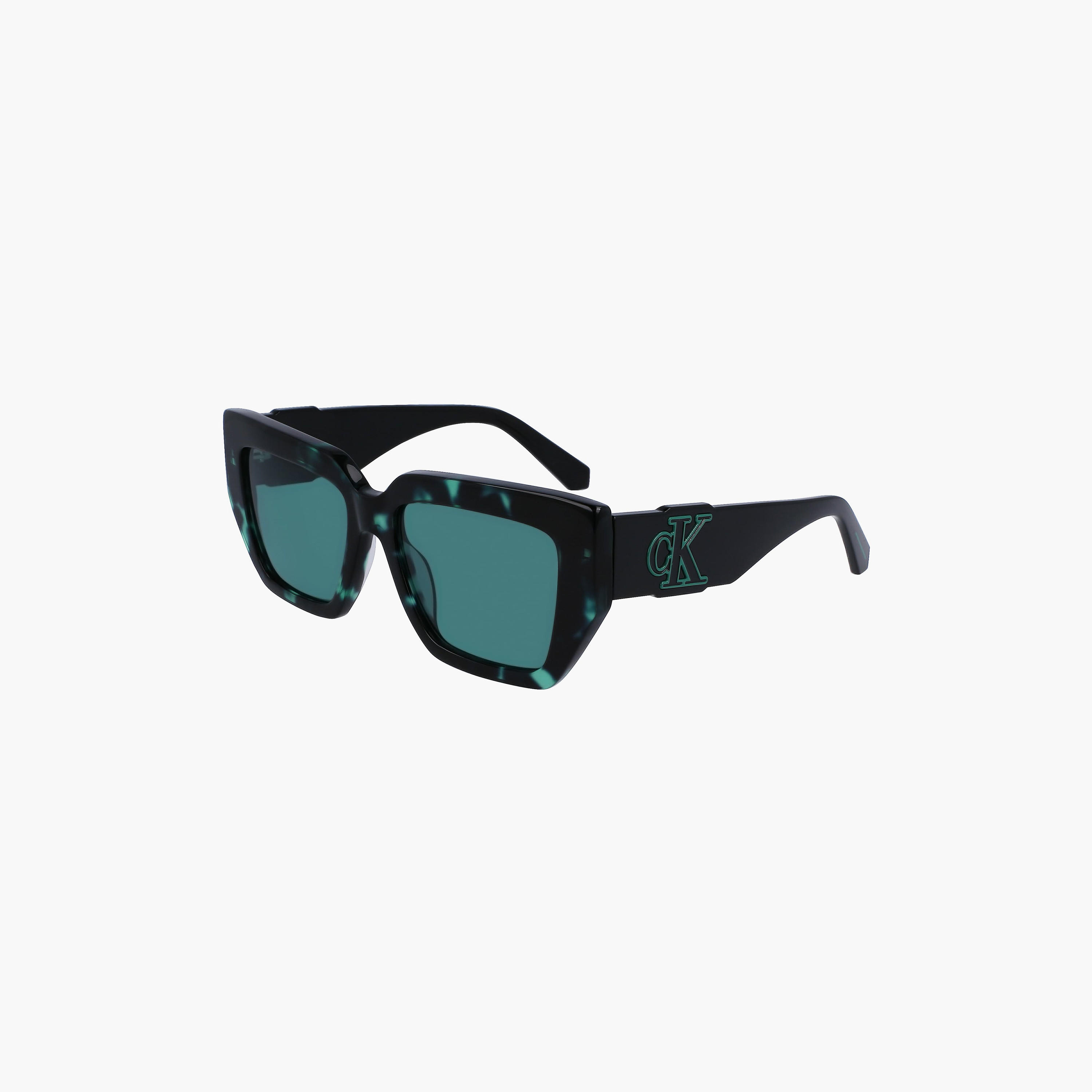 نظارة شمسية من كالفن كلاين جينز على شكل فراشة باللون الاخضر بمقاس 54 ملم | CKJ23608S-women-sunglasses-image-1