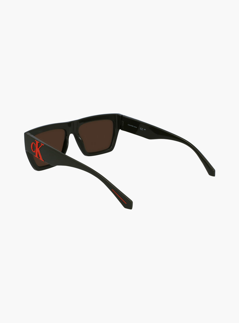 Calvin Klein Jeans 55 MM Brown Rectangle Sunglasses | CKJ23653S-men-sunglasses-image-7
