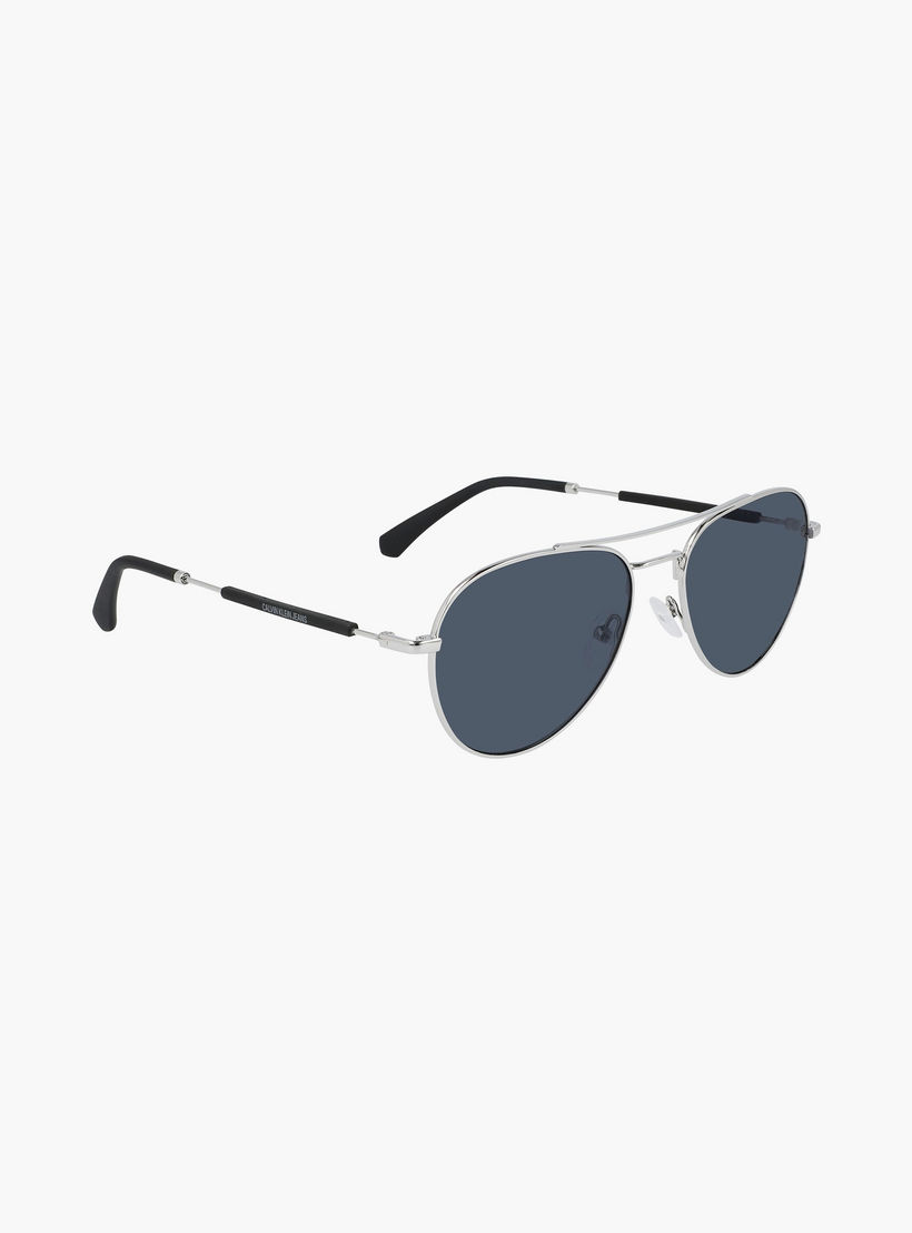 Calvin Klein Jeans 56 MM Grey Aviator Sunglasses | 44874-men-sunglasses-image-4