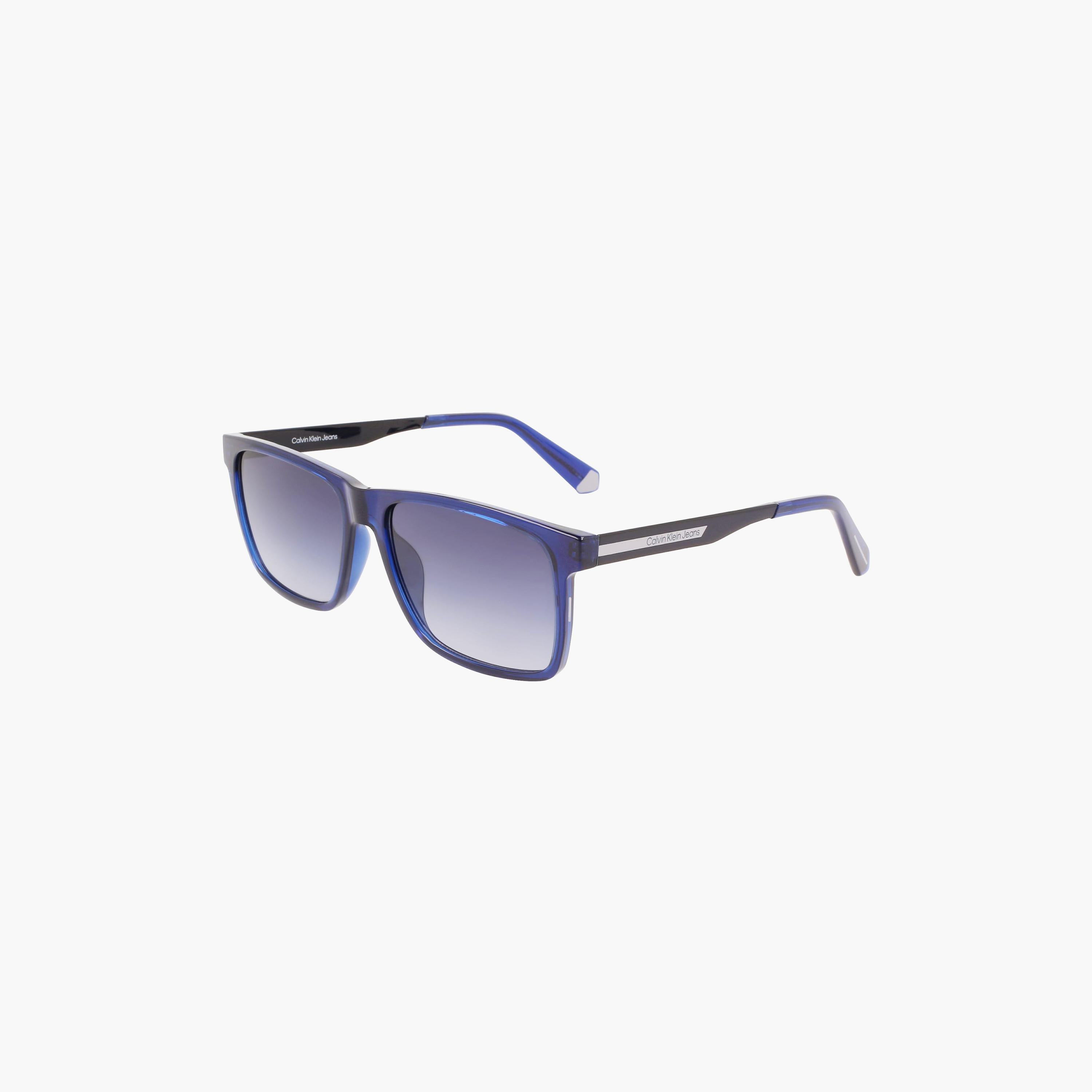 نظارة شمسية من كالفن كلاين جينز ذات مستطيلة باللون الازرق بمقاس 57 ملم |59466-men-sunglasses-image-1