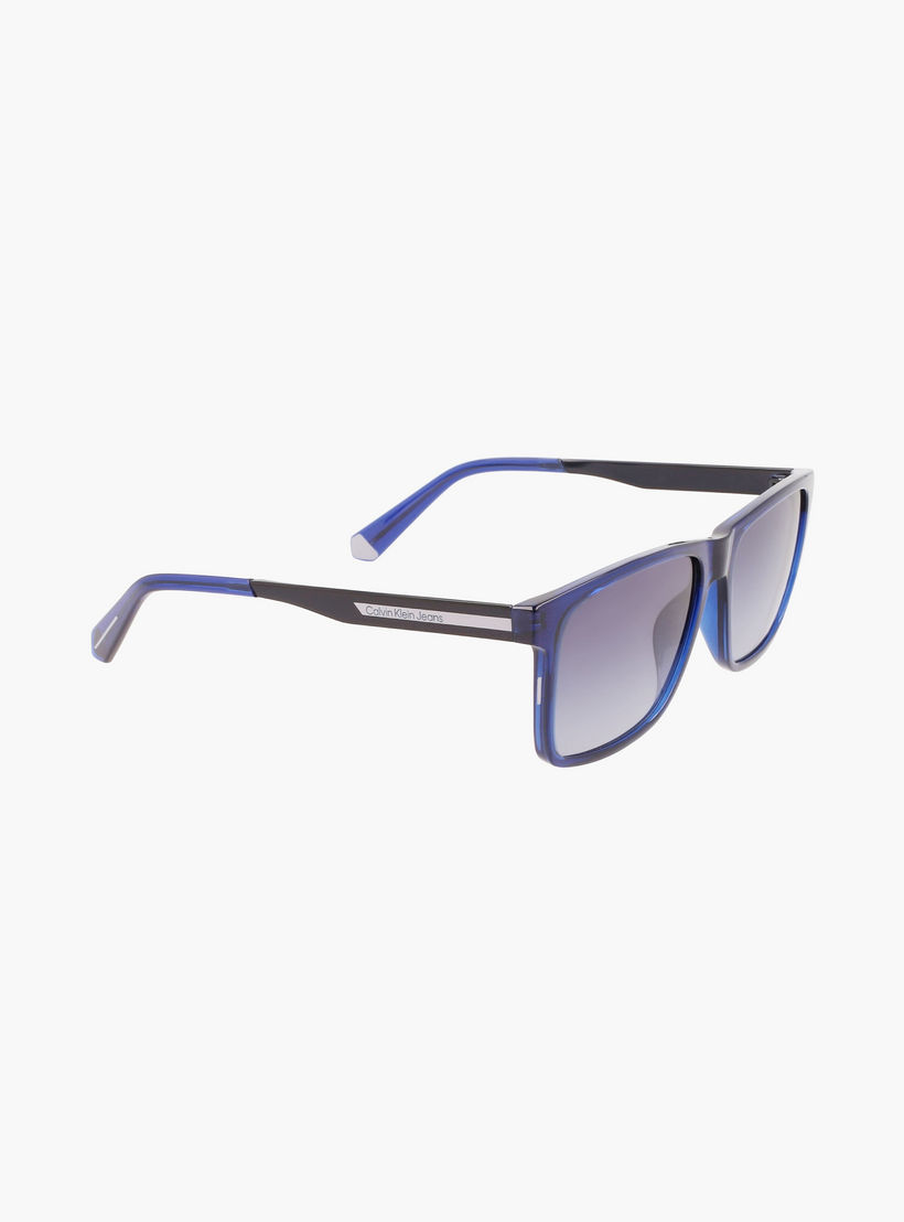 نظارة شمسية من كالفن كلاين جينز ذات مستطيلة باللون الازرق بمقاس 57 ملم |59466-men-sunglasses-image-4