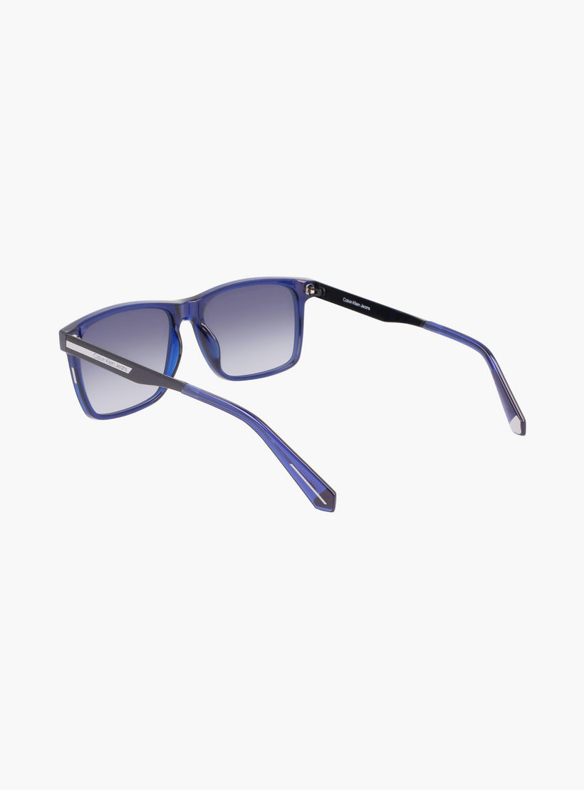 نظارة شمسية من كالفن كلاين جينز ذات مستطيلة باللون الازرق بمقاس 57 ملم |59466-men-sunglasses-image-7