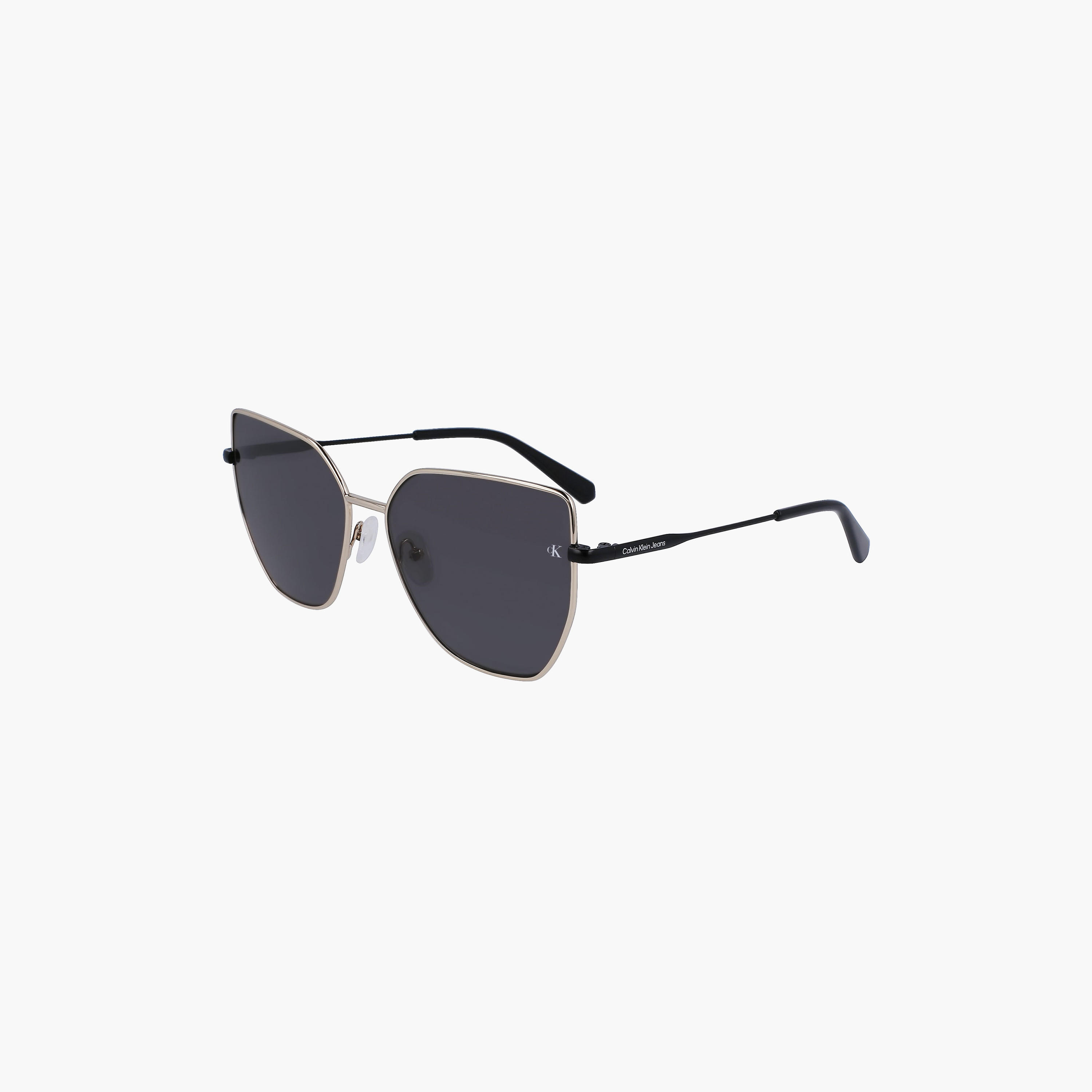 نظارة شمسية من كالفن كلاين جينز على شكل فراشة باللون الرمادي بمقاس 60 ملم | CKJ23202S-women-sunglasses-image-1