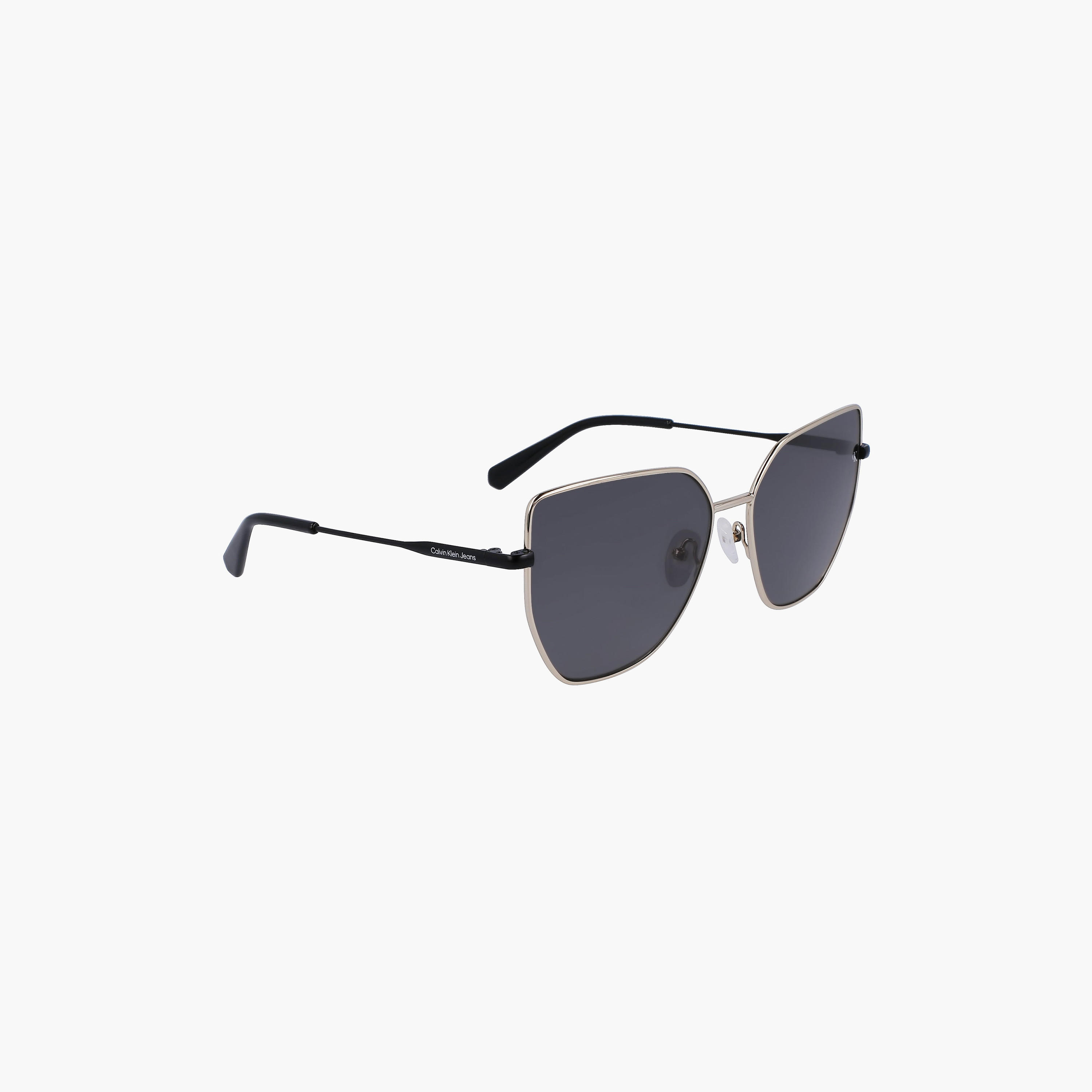 نظارة شمسية من كالفن كلاين جينز على شكل فراشة باللون الرمادي بمقاس 60 ملم | CKJ23202S-women-sunglasses-image-4