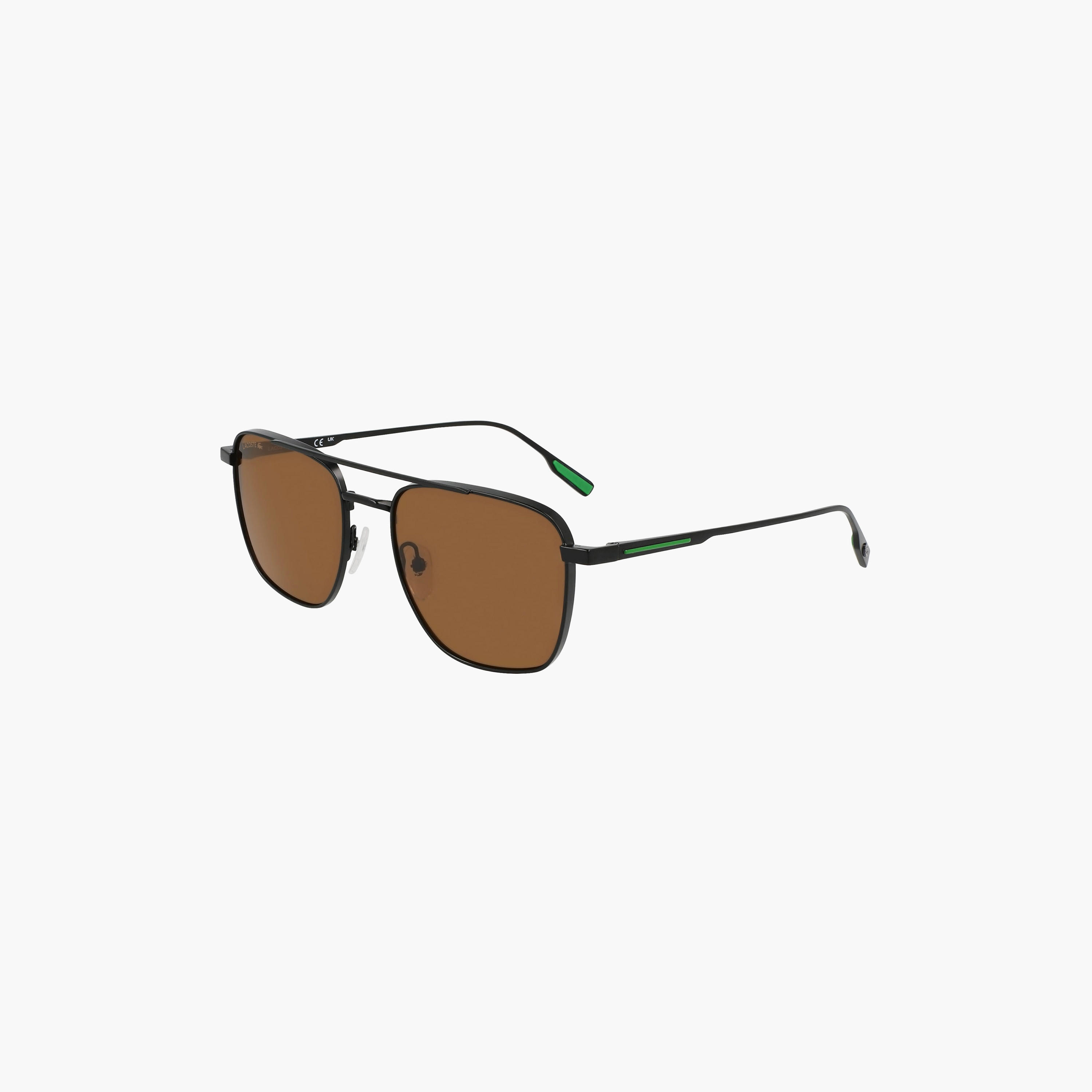نظارة شمسية من لاكوست ذات مستطيلة باللون البني بمقاس 55 ملم | L261S-men-sunglasses-image-1