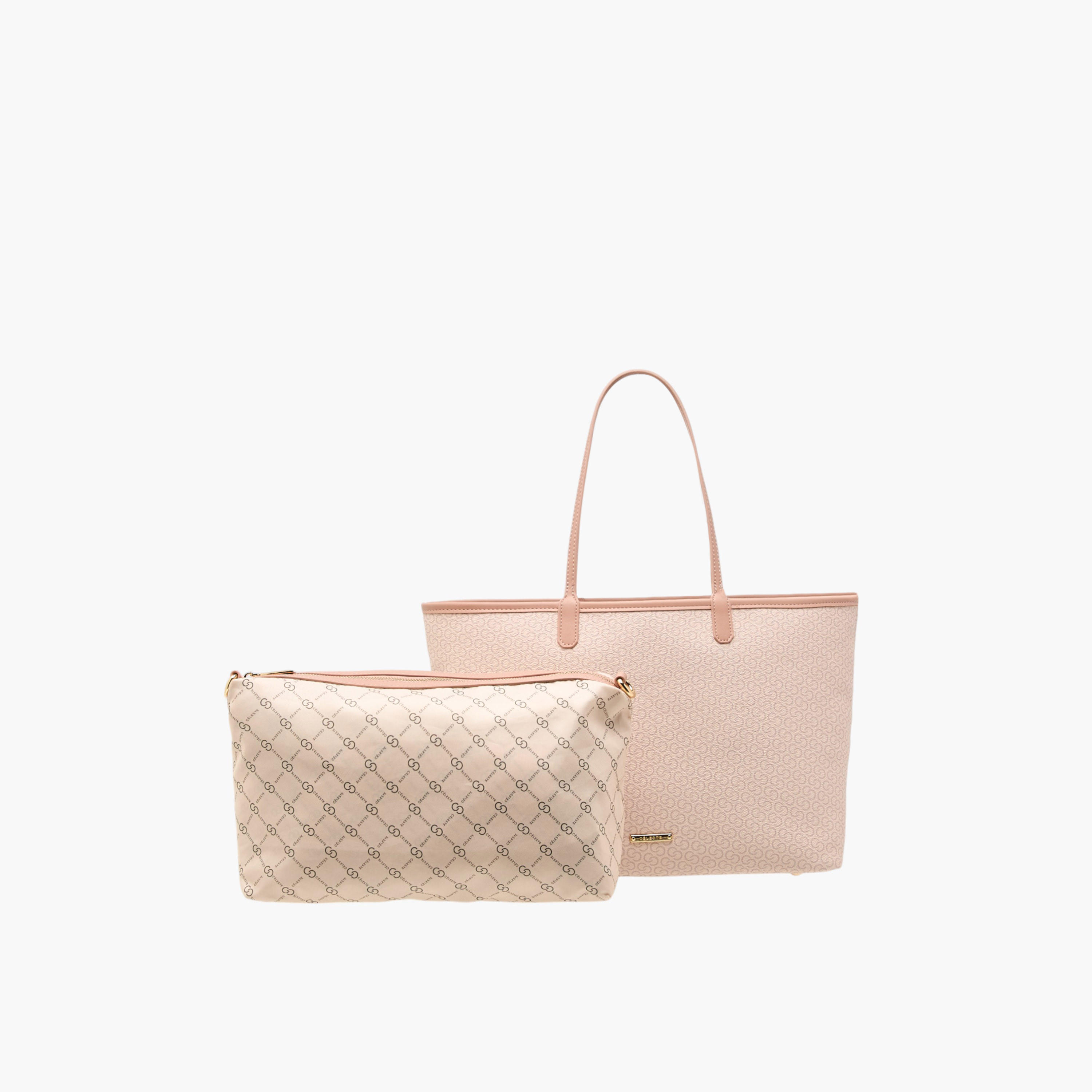 شنطة توتي بمقبض مزدوج وطبعات مونوجرام وشنطة صغيرة من سيليست-women-bagsandwallets-handbags-image-1
