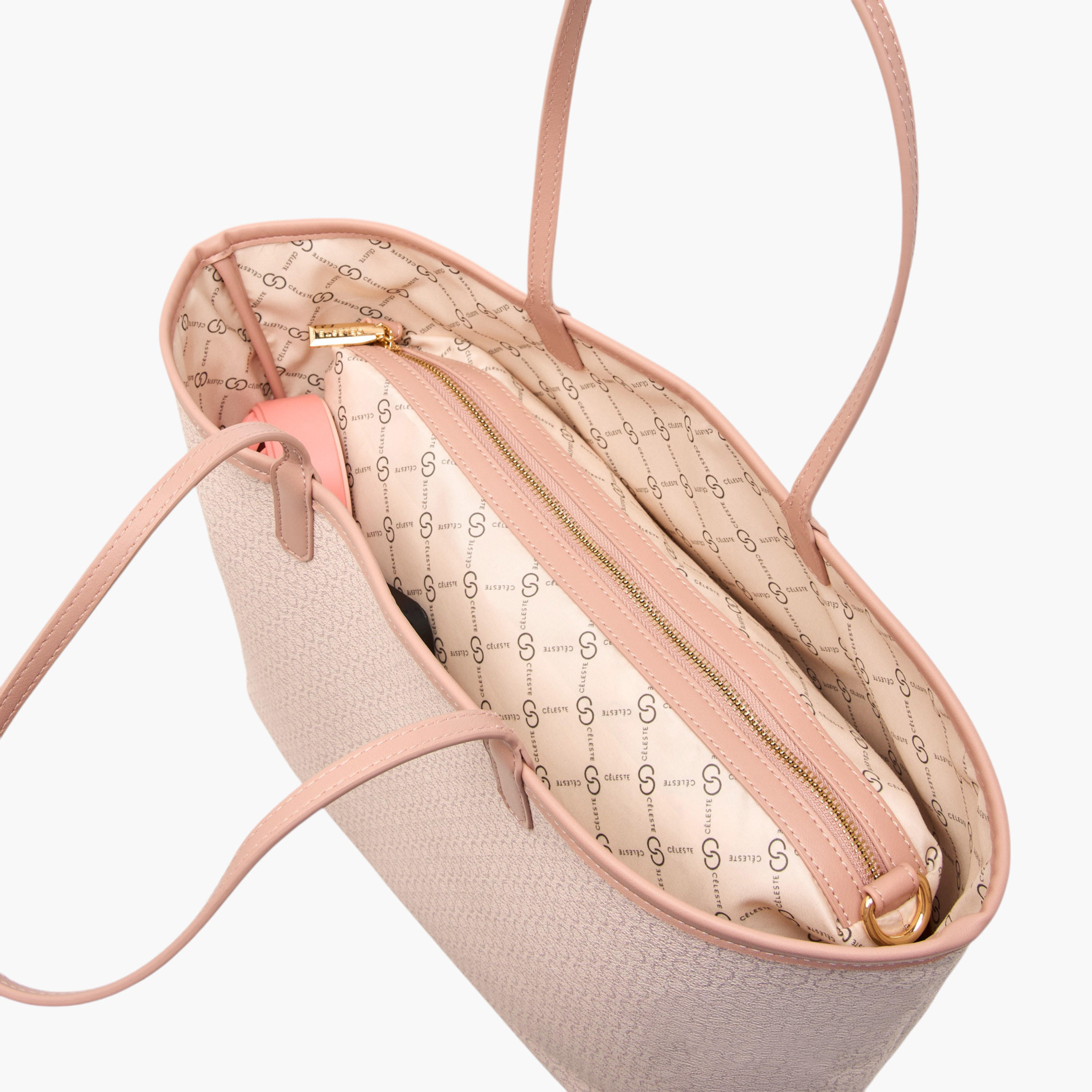 شنطة توتي بمقبض مزدوج وطبعات مونوجرام وشنطة صغيرة من سيليست-women-bagsandwallets-handbags-image-9