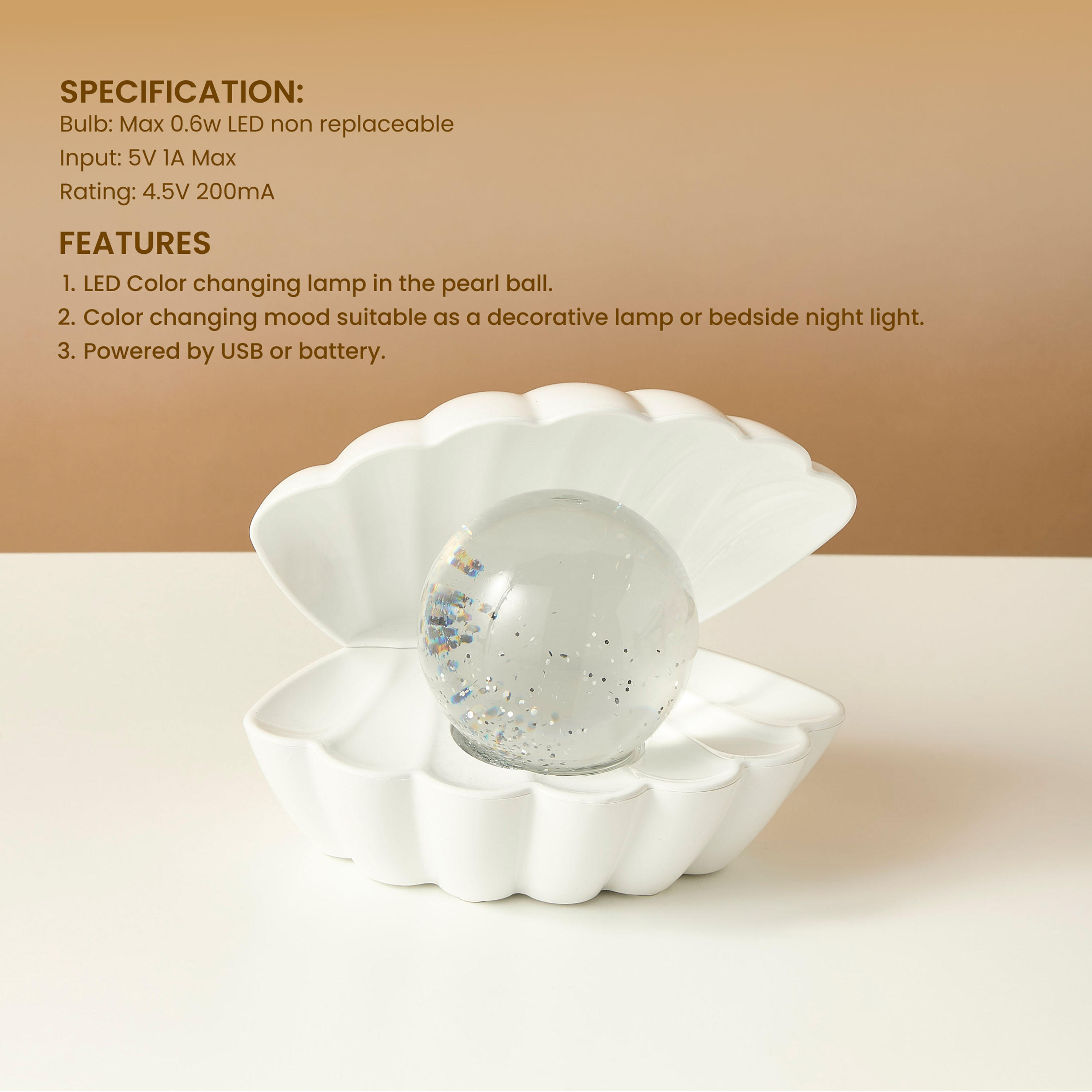 Pearl Shell Patterned Lamp with Glitter-household-decor-decorativeobjectsandsculptures-image-2