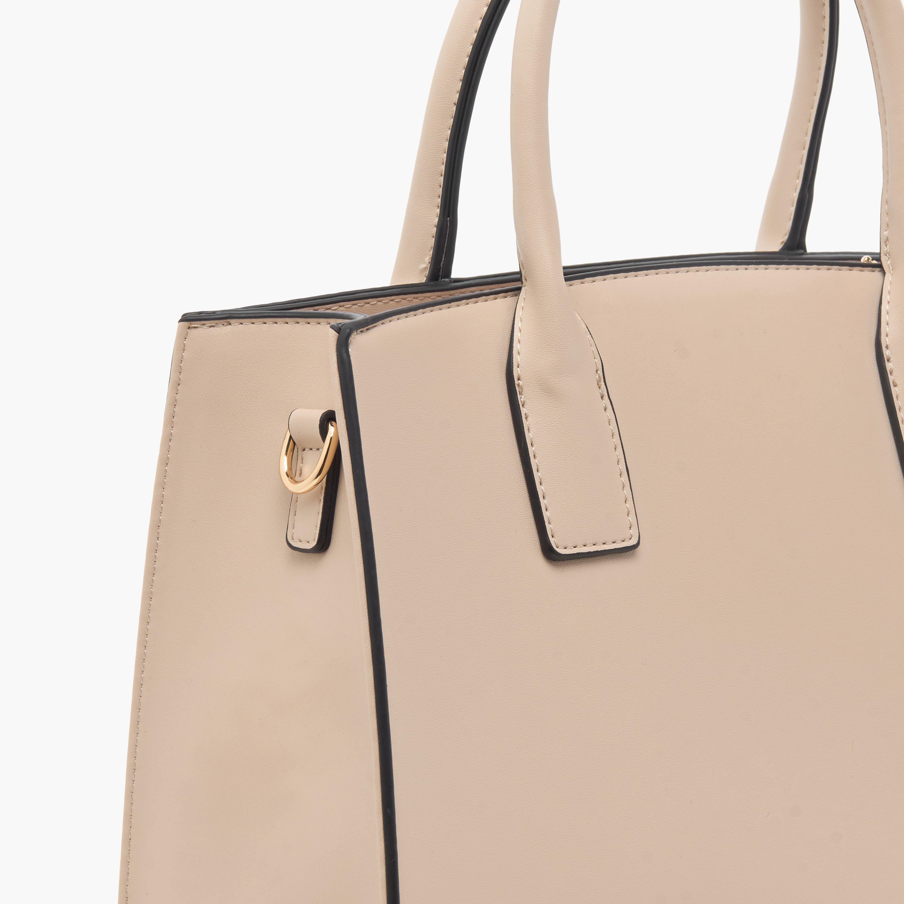 Charlotte Reid Textured Tote Bag with Top Handle and Detachable Strap-women-bagsandwallets-handbags-image-6