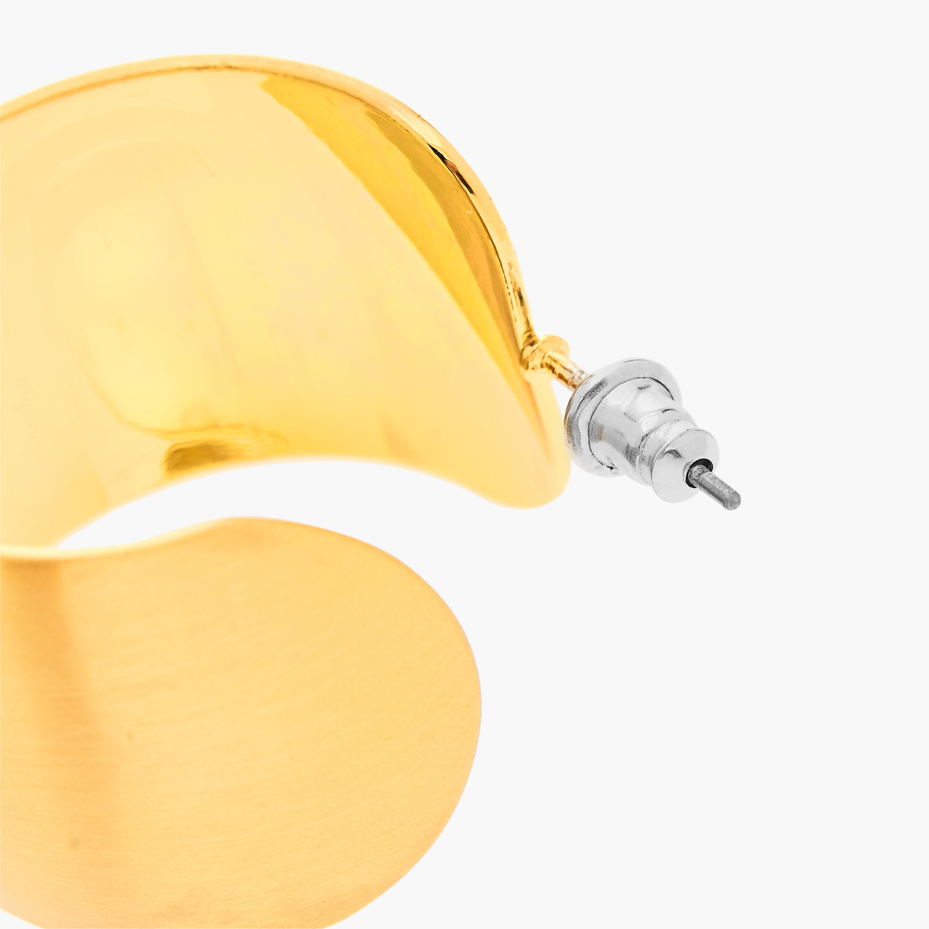 Solid Hoop Earring with Pushback Closure-women-watchesandjewellery-jewellery-earrings-image-3