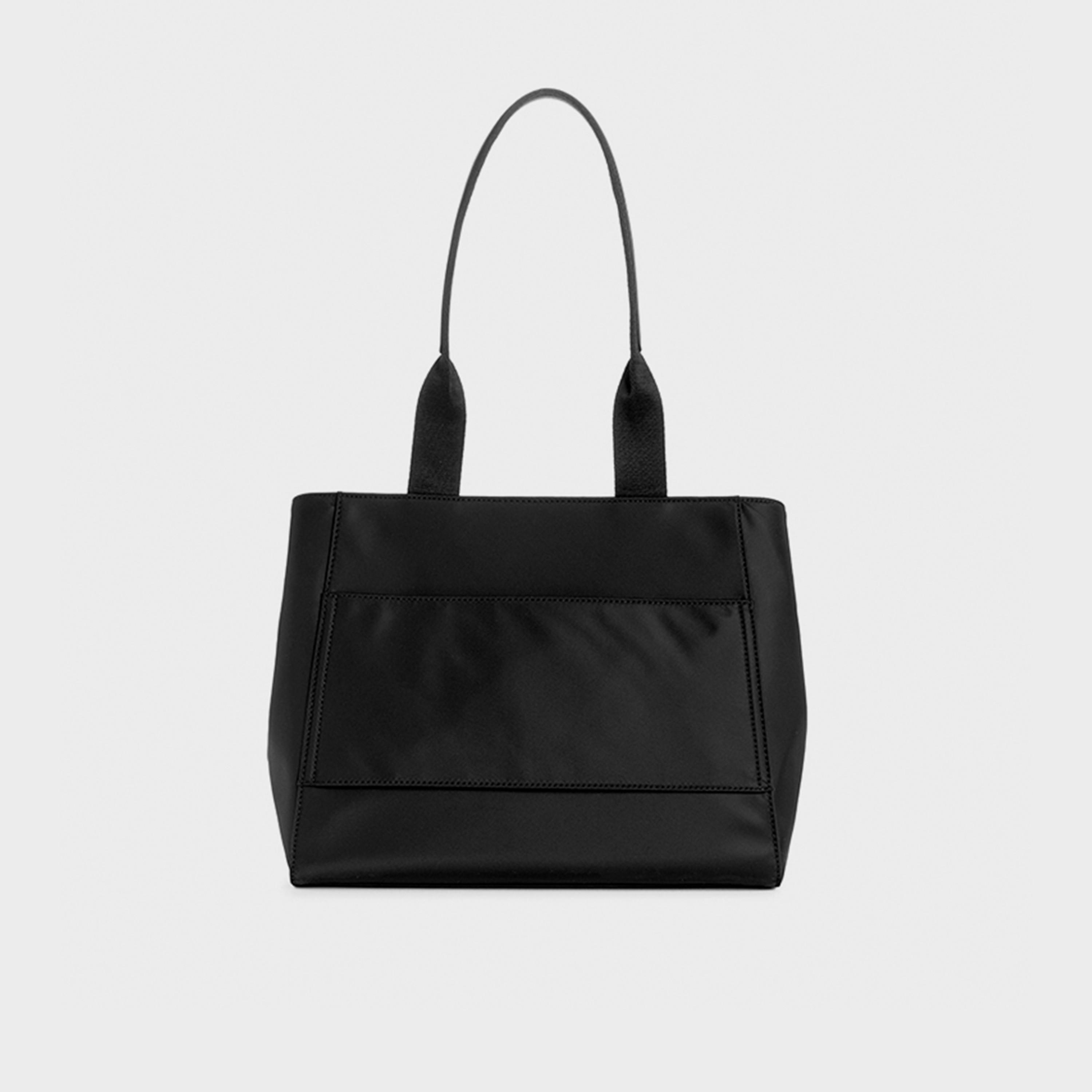 ناين ويست- شنطة توت سادة بمقبضين مع إغلاق بسحاب-women-bagsandwallets-handbags-image-2