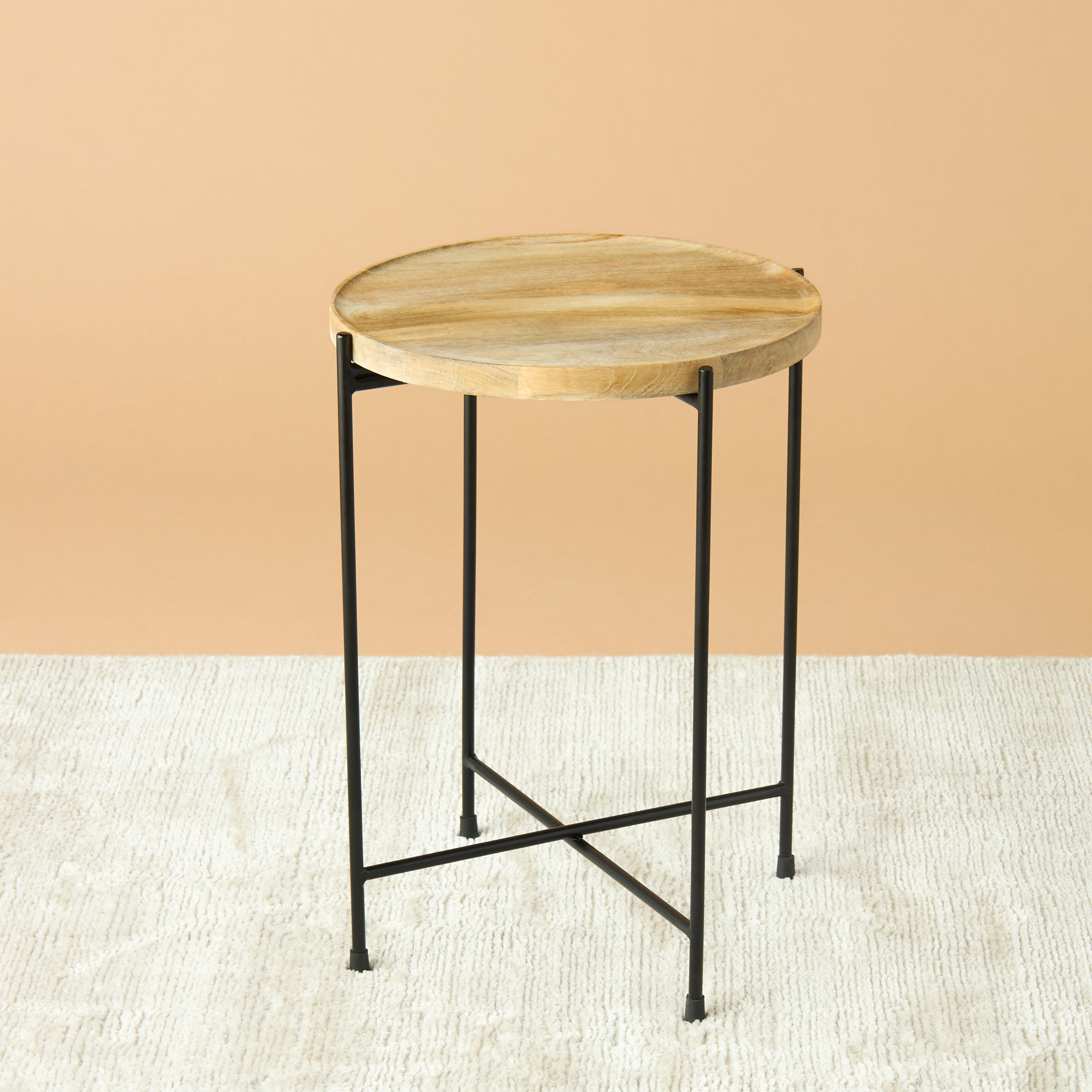 Marble Top Accent Table - 35x46 cms-furniture-livingroom-sideandendtables-image-2