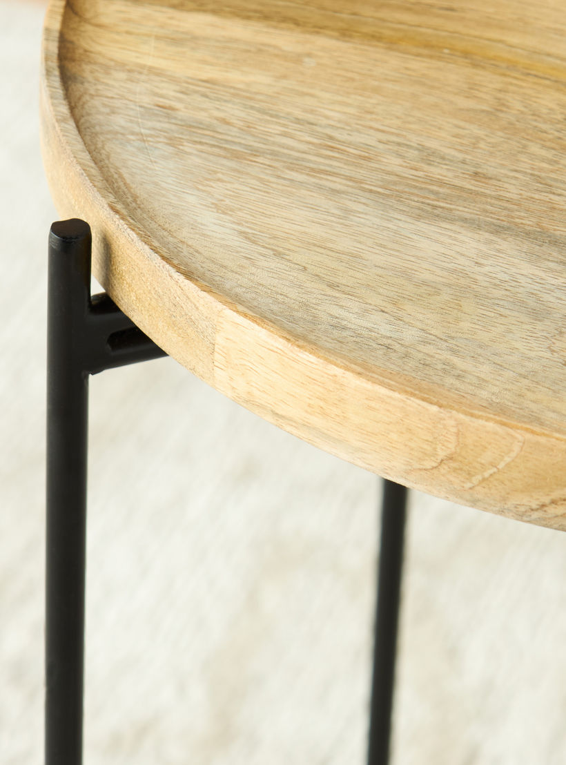 Marble Top Accent Table - 35x46 cms-furniture-livingroom-sideandendtables-image-3