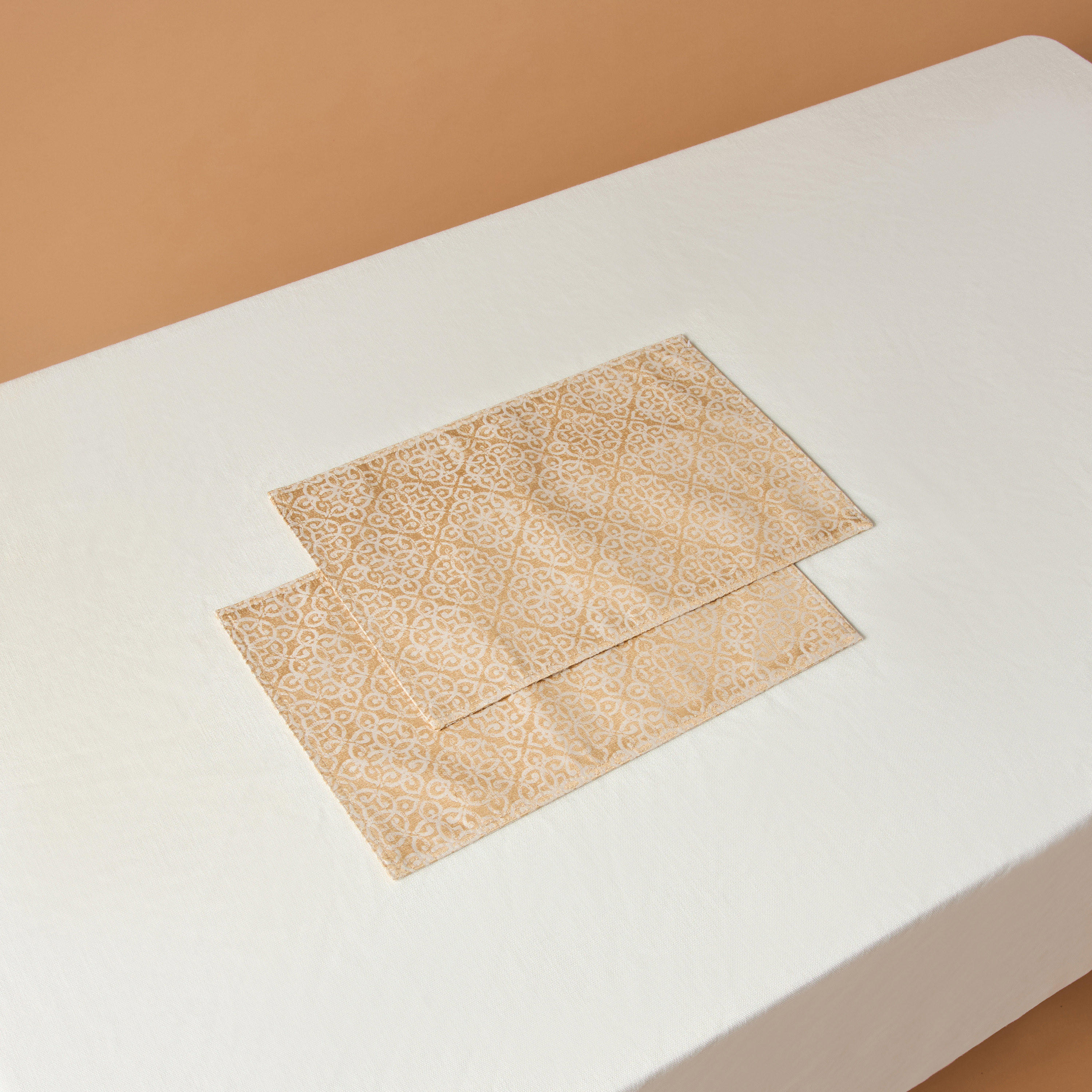 Damask 2-Piece Jacquard Placemat Set - 30x45 cms-household-dining-tablelinen-placemats-image-2
