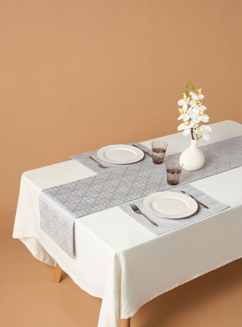 مفرش طاولة جاكار من داماسك - 33x180 سم-household-dining-tablelinen-runnersandtablecovers-image-1