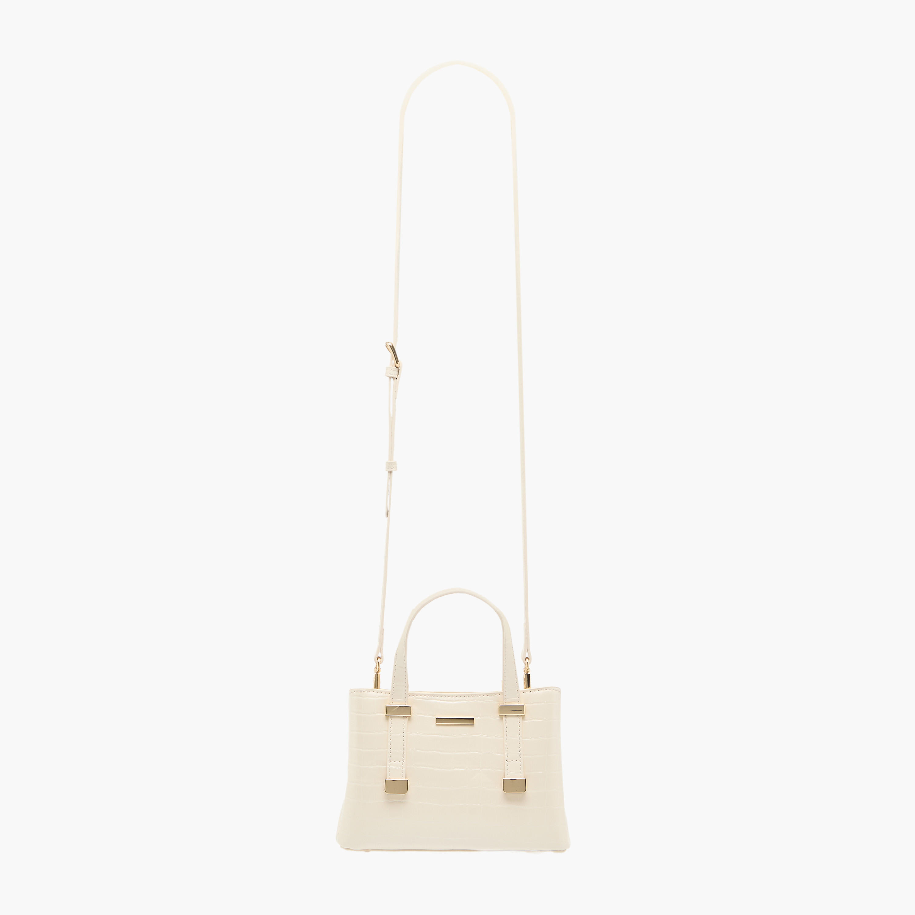 شنطة بملمس جلد حيوانات وسحاب إغلاق ومقابض من ساشا-women-bagsandwallets-handbags-image-3