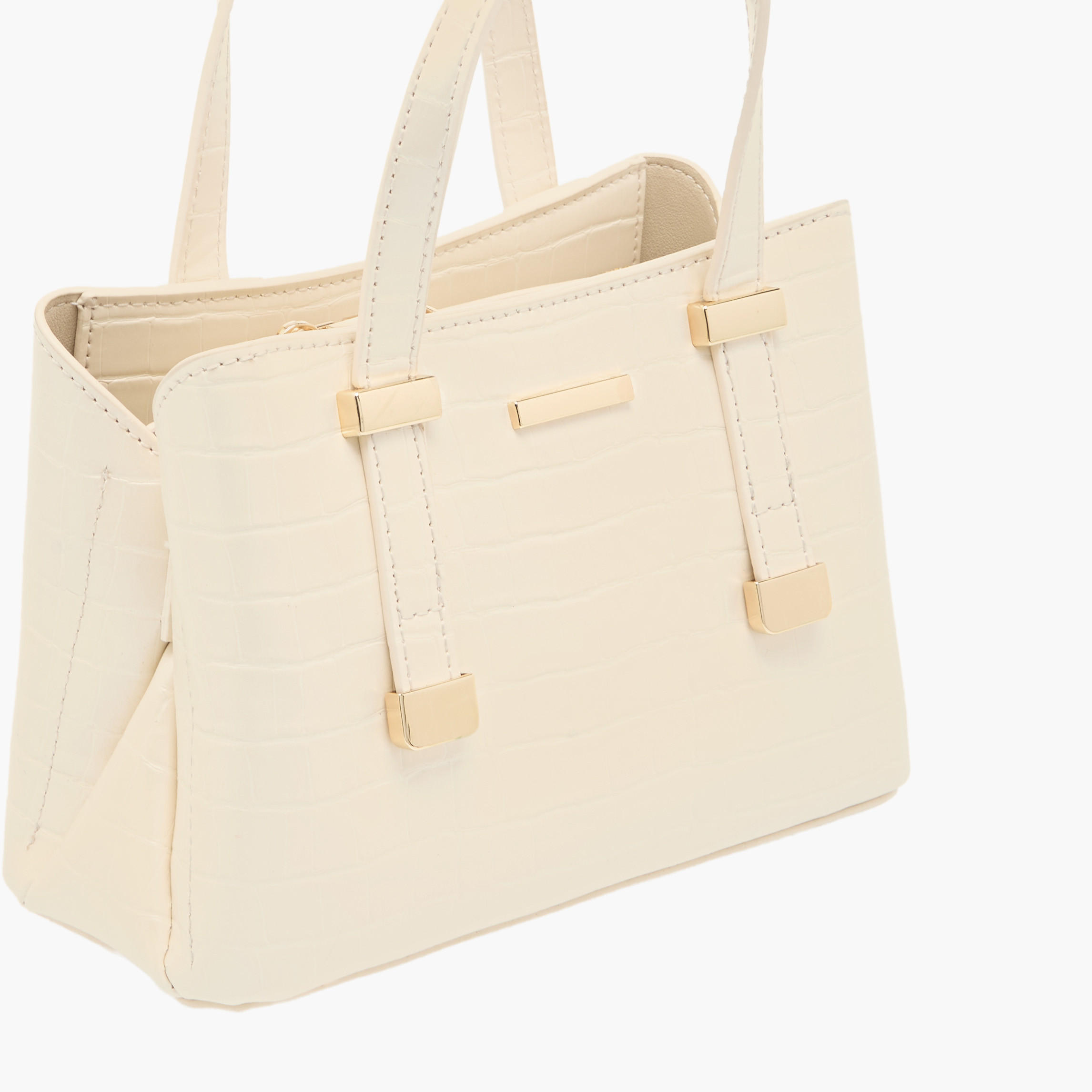 شنطة بملمس جلد حيوانات وسحاب إغلاق ومقابض من ساشا-women-bagsandwallets-handbags-image-5