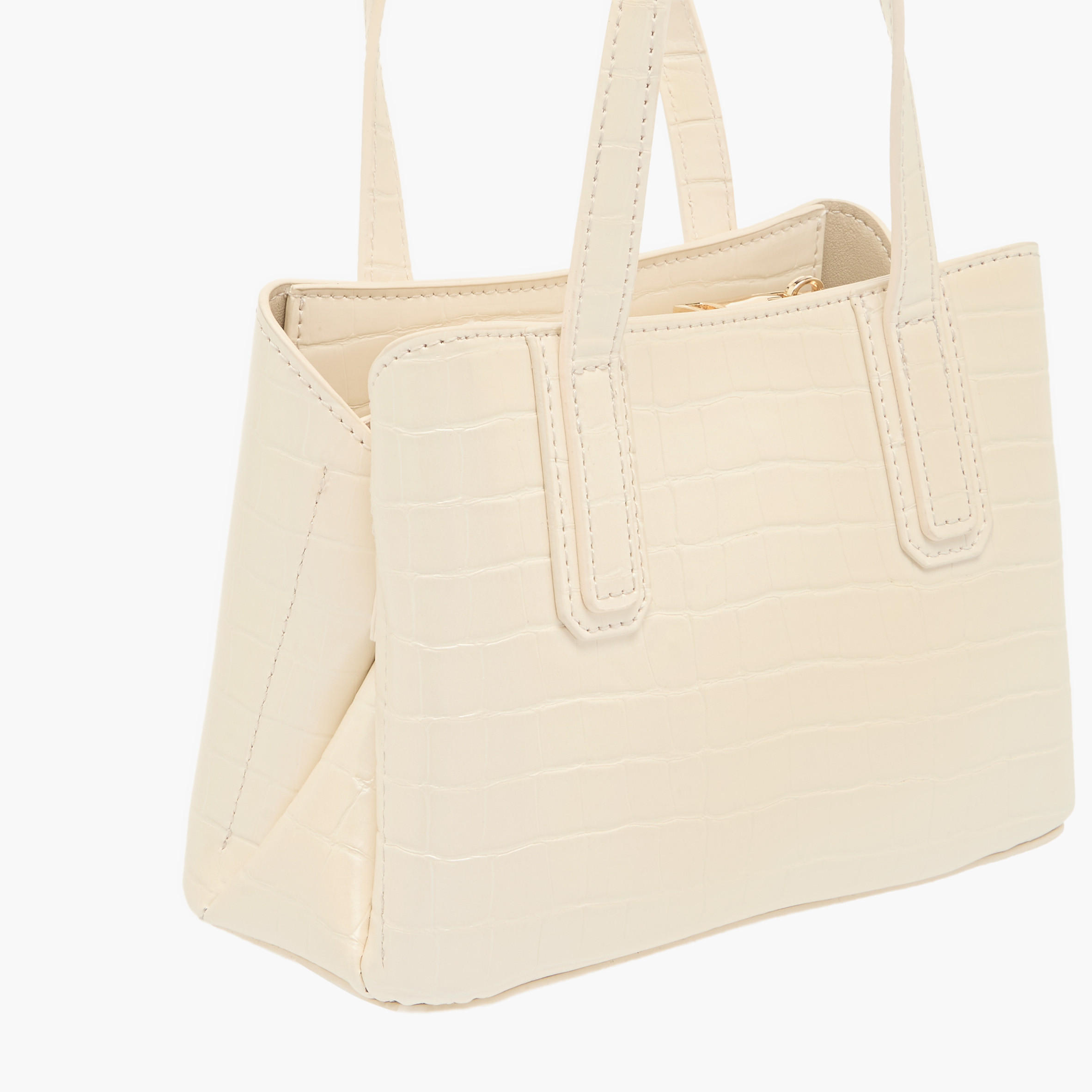 شنطة بملمس جلد حيوانات وسحاب إغلاق ومقابض من ساشا-women-bagsandwallets-handbags-image-6