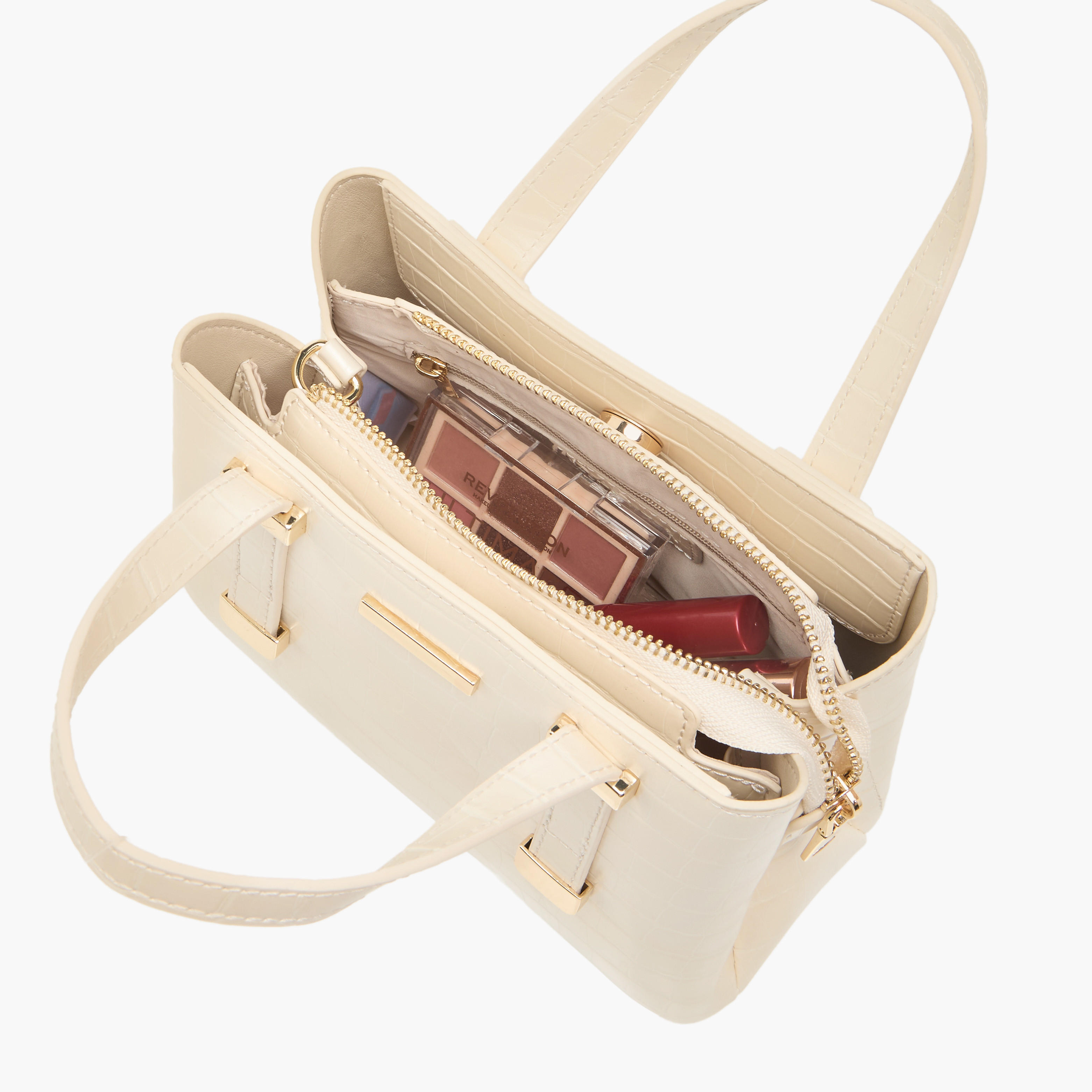 شنطة بملمس جلد حيوانات وسحاب إغلاق ومقابض من ساشا-women-bagsandwallets-handbags-image-9