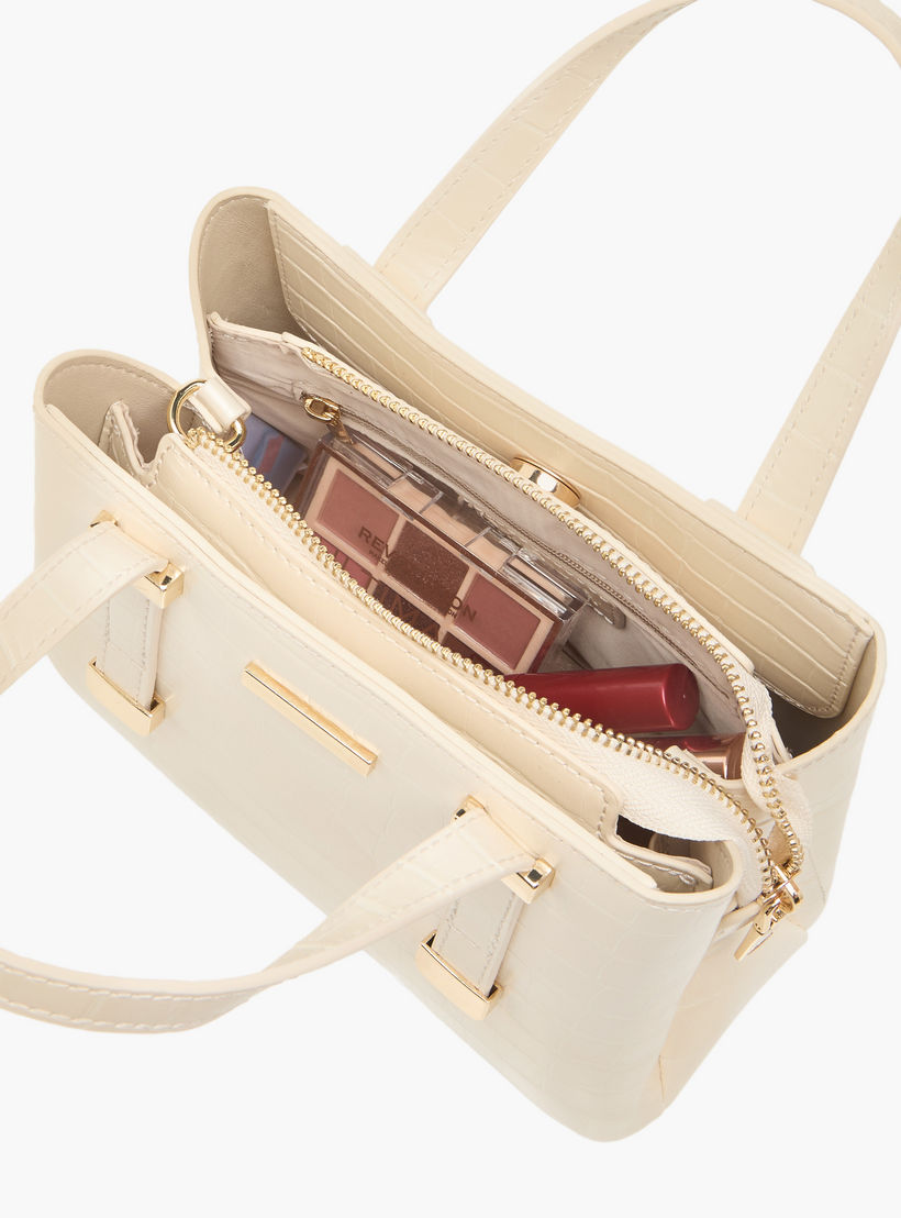 شنطة بملمس جلد حيوانات وسحاب إغلاق ومقابض من ساشا-women-bagsandwallets-handbags-image-9