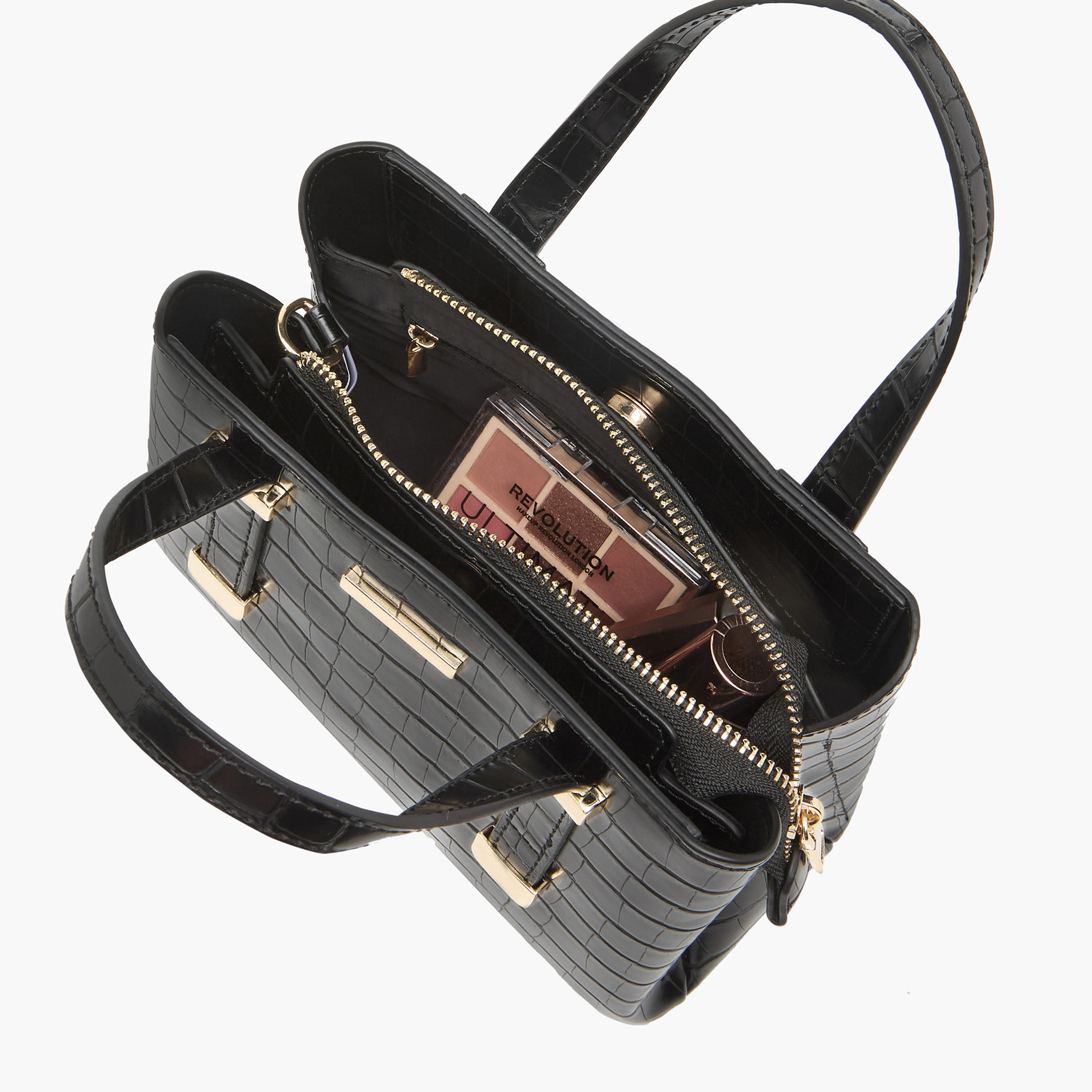 Sasha Animal Textured Tote Bag with Zip Closure and Handles-women-bagsandwallets-handbags-image-9