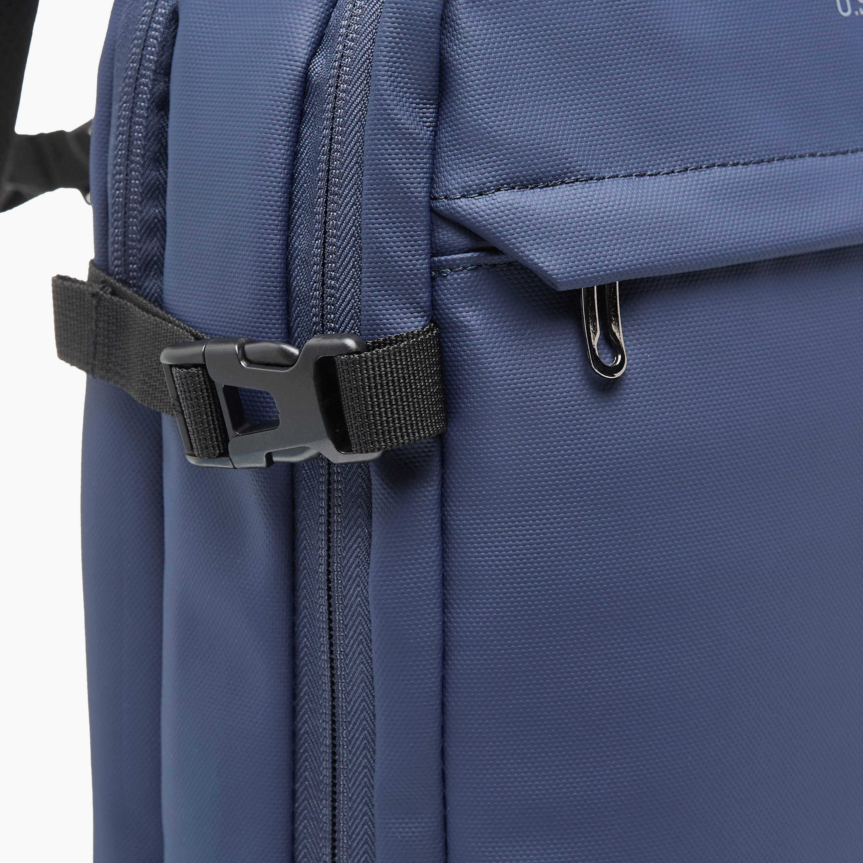 US POLO ASSN. Textured Backpack with Adjustable Shoulder Straps-school-bagsandbackpacks-backpacks-image-6