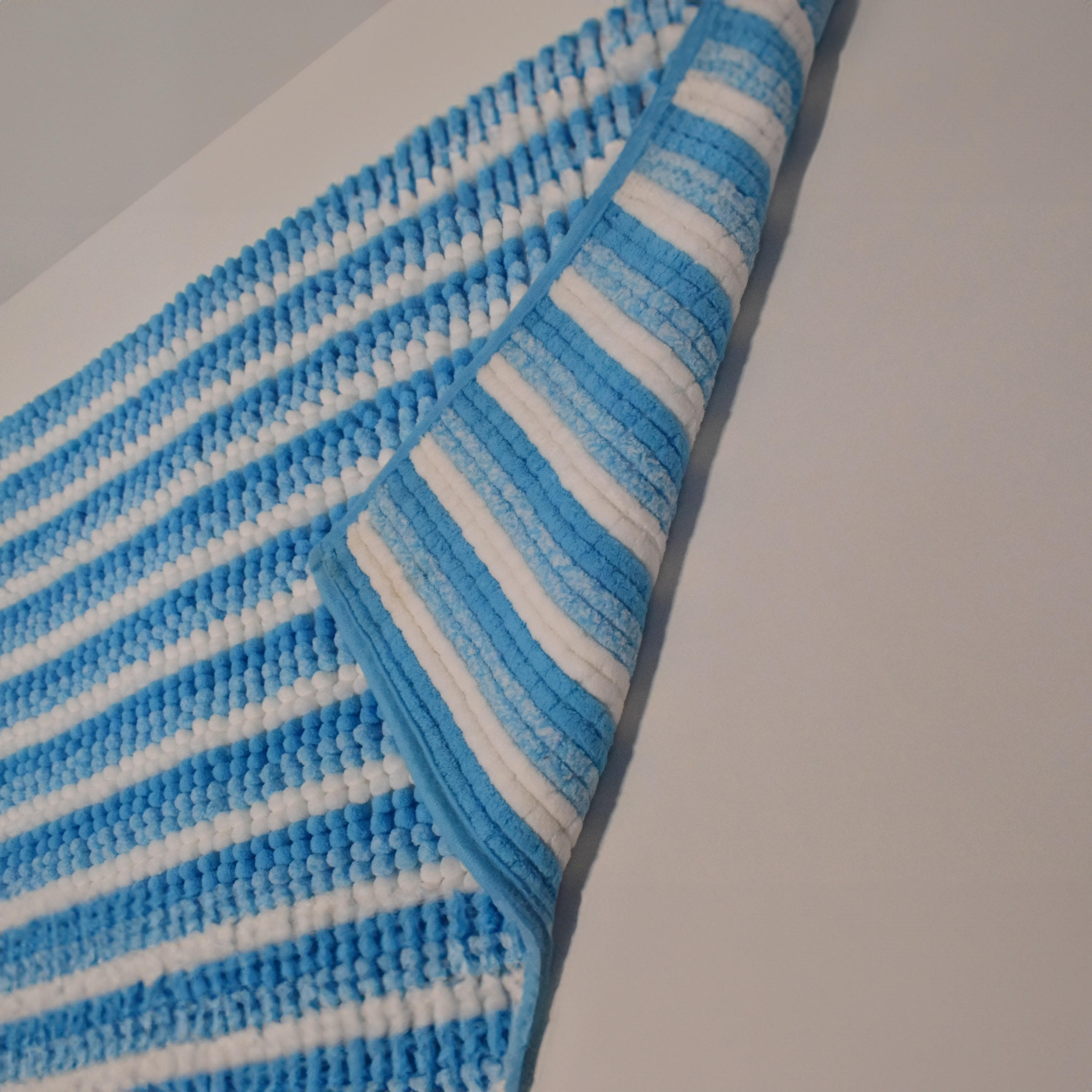 Karleen Decor Loop Yarn Dyed Bath Mat - 60x40 cm-household-rugsandcarpets-doormats-image-3