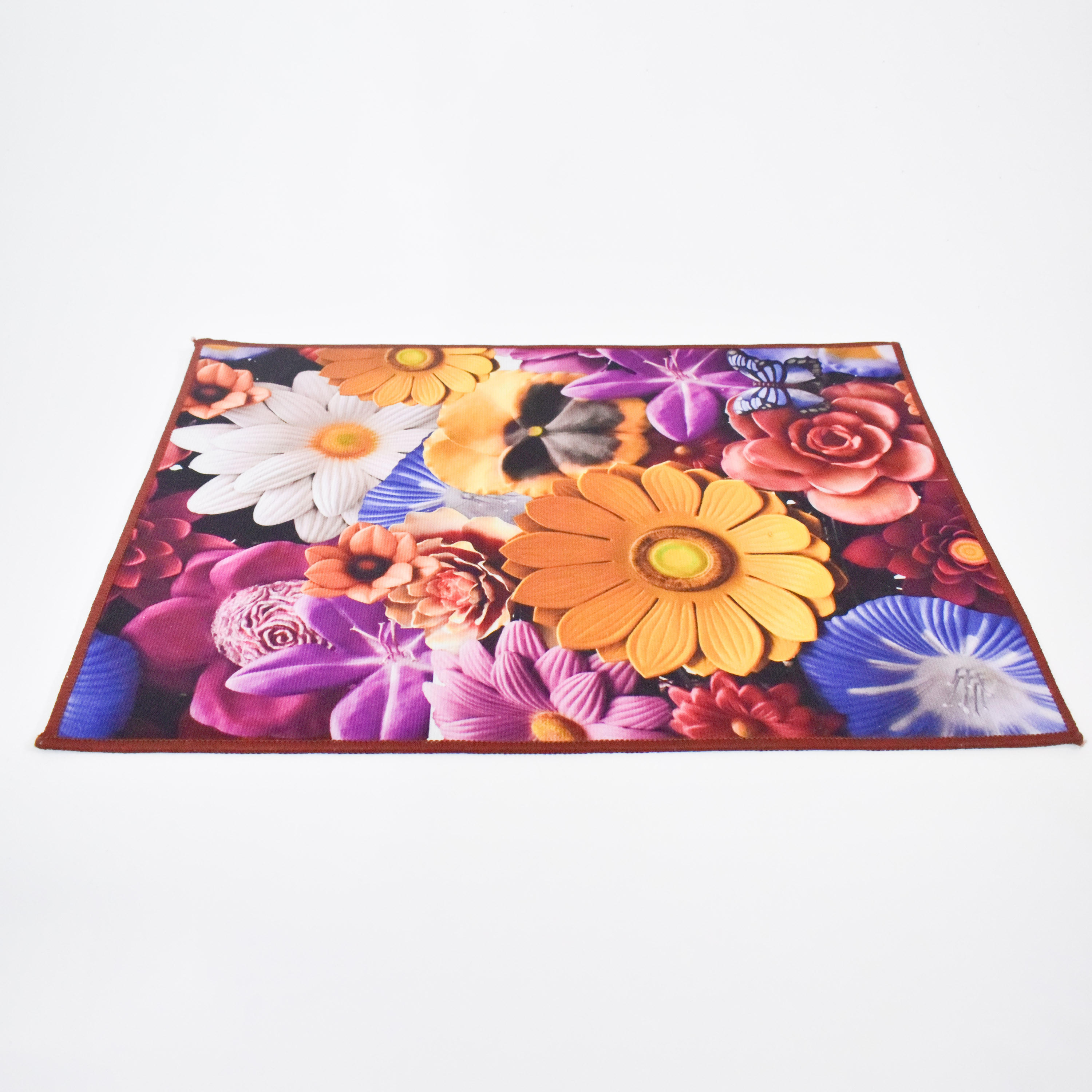 Karleen Decor Floral 3D Print Anti-Slip Door Mat - 45x70 cms-household-rugsandcarpets-doormats-image-1