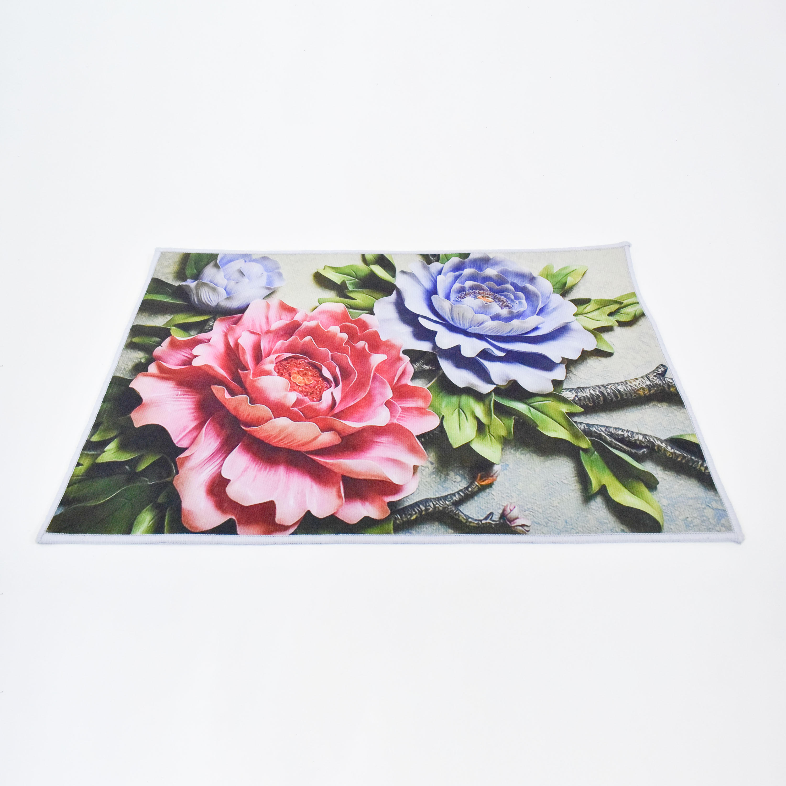 Karleen Decor Floral 3D Print Anti-Slip Doormat - 45x70 cm-household-rugsandcarpets-doormats-image-1