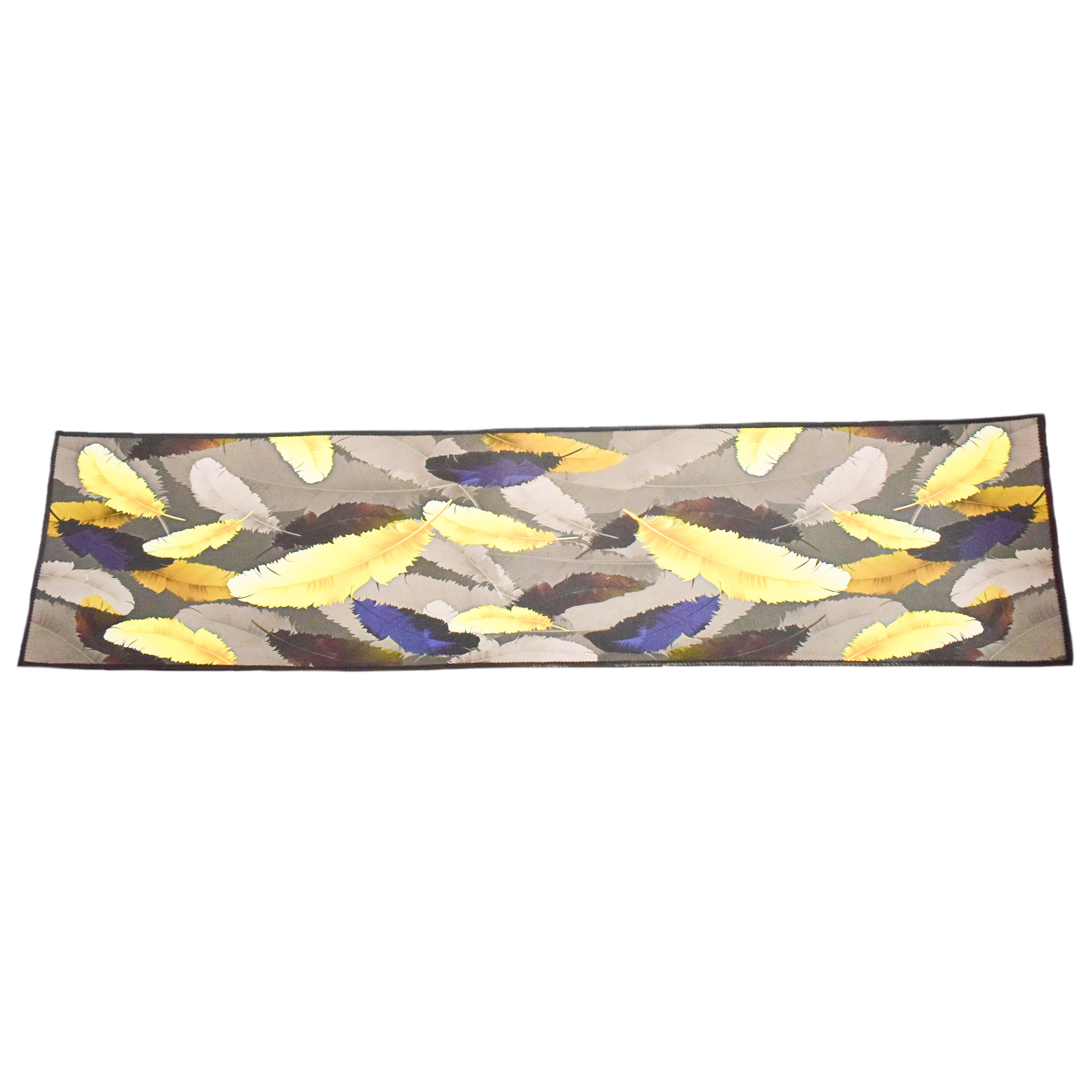 سجادة باب مضادة للانزلاق بطبعات أوراق شجر ثلاثية الأبعاد من كارلين ديكور - 45x70 سم-household-rugsandcarpets-doormats-image-1