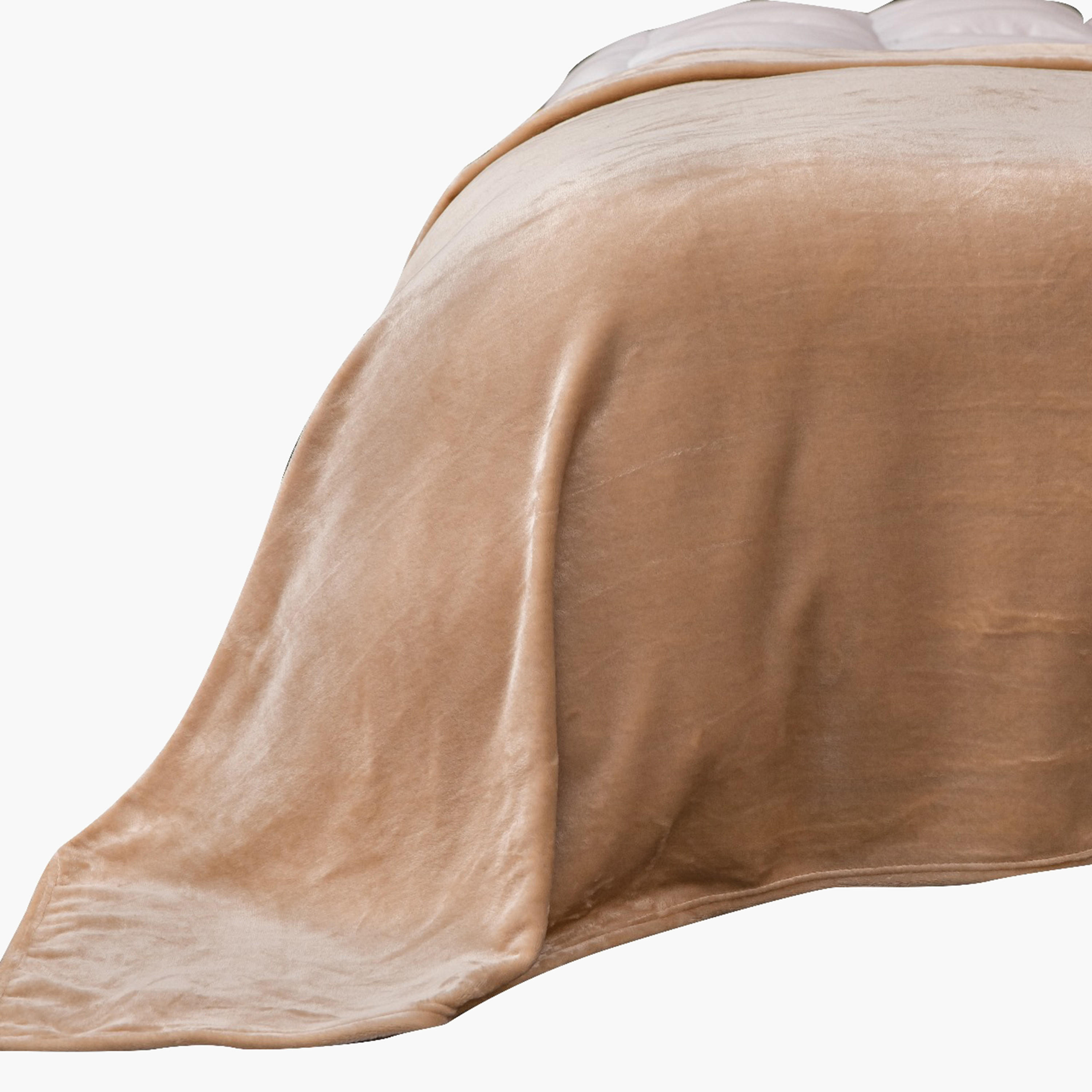 Karleen Decor Solid Flannel Blanket - 220x240 cm-household-bedding-blankets-image-3