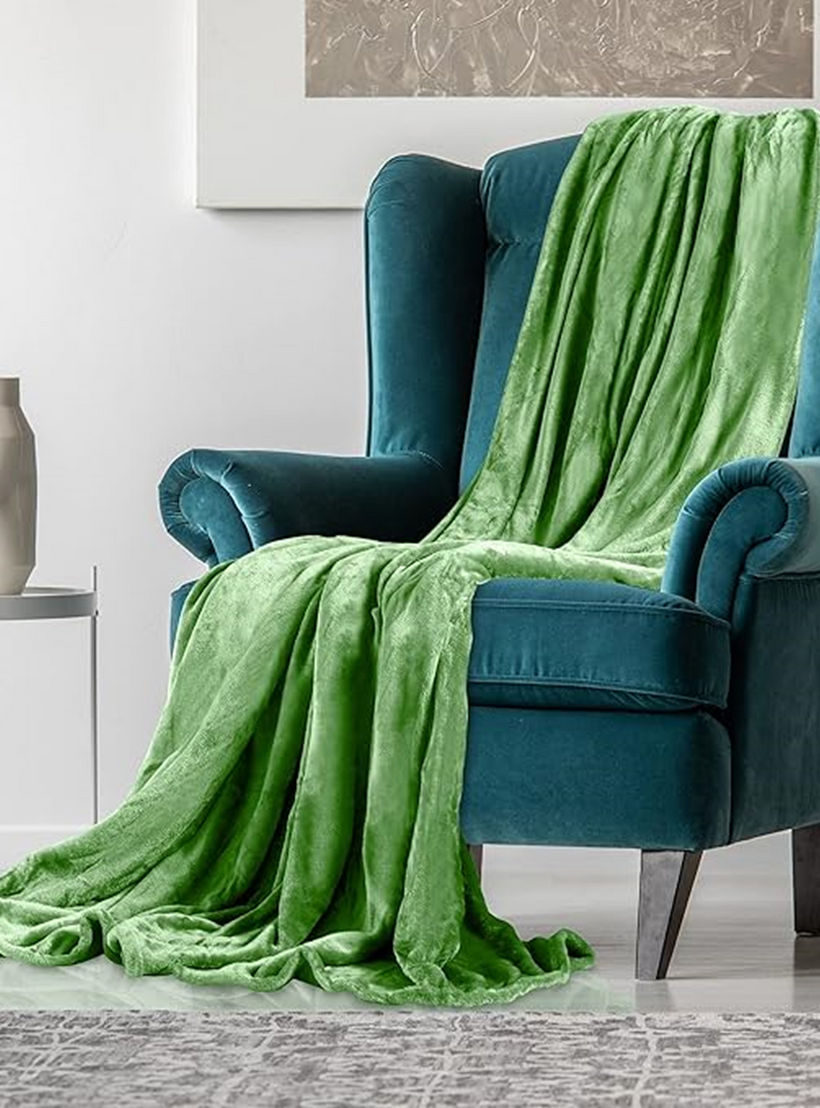Karleen Decor Solid Flannel Blanket - 220x240 cm-household-bedding-blankets-image-1