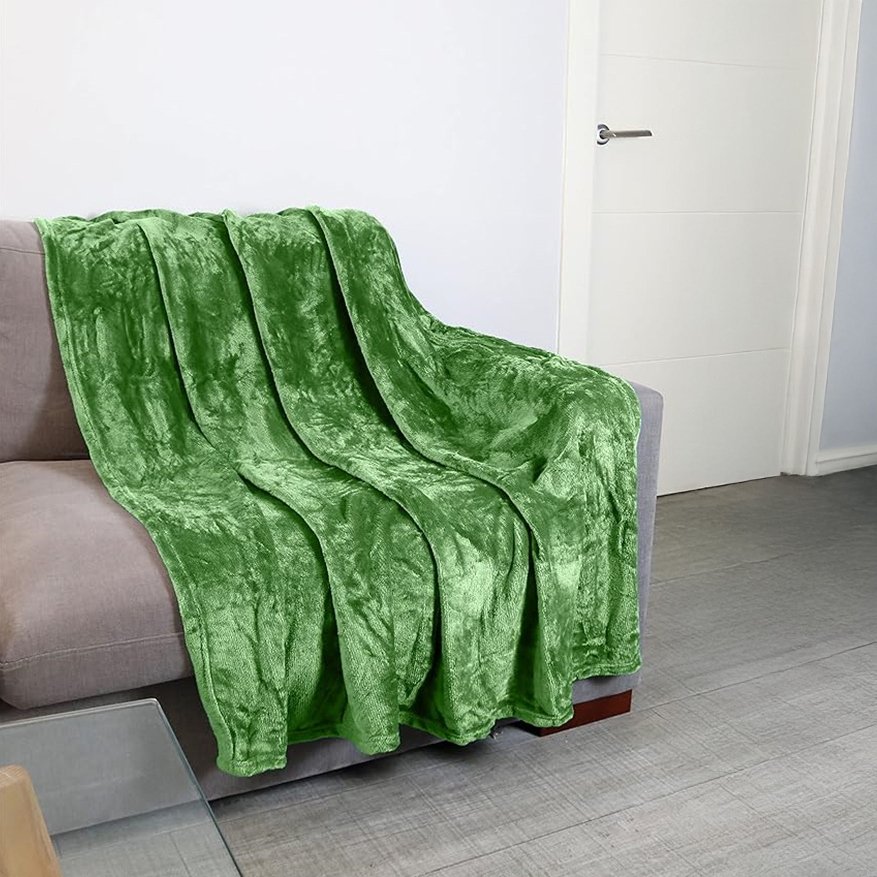 Karleen Decor Solid Flannel Blanket - 220x240 cm-household-bedding-blankets-image-4