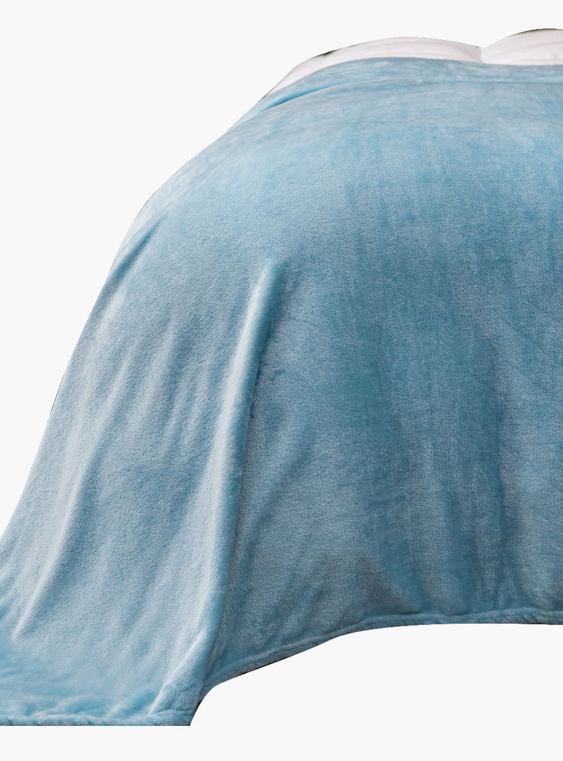 Karleen Decor Solid Flannel Blanket - 220x240 cm-household-bedding-blankets-image-2