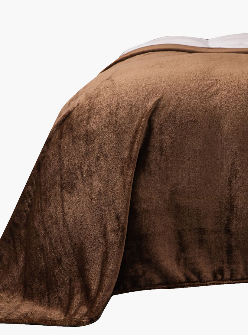 Karleen Decor Solid Flannel Blanket - 220x240 cm-household-bedding-blankets-image-2