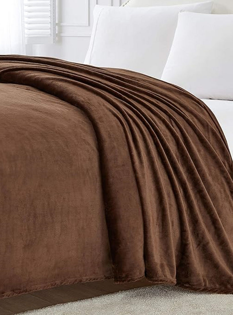 Karleen Decor Solid Flannel Blanket - 220x240 cm-household-bedding-blankets-image-3