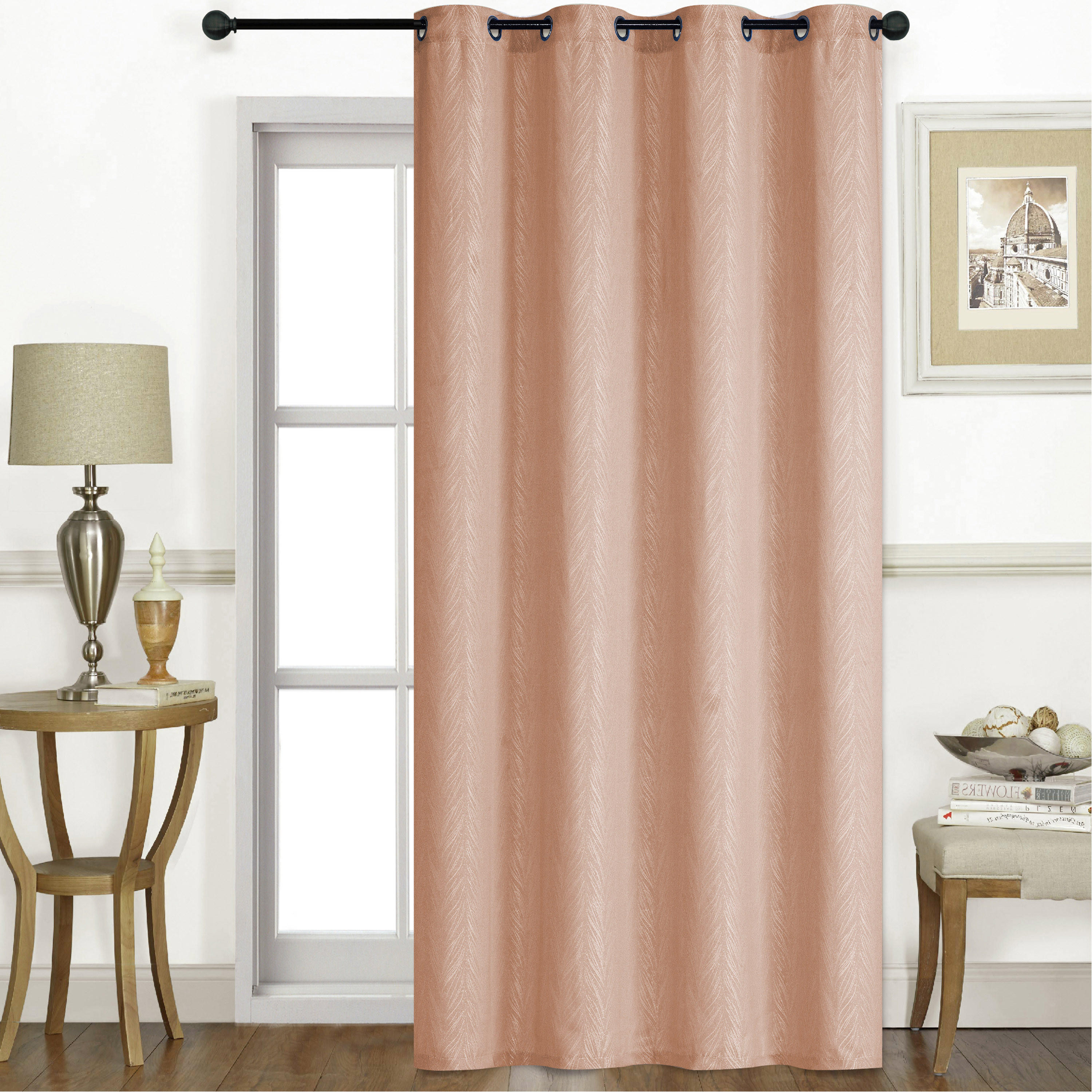 ستارة معتّمة جاكار بارزة الملمس من كارلين ديكور- 140x240 سم-household-windows-curtains-image-2