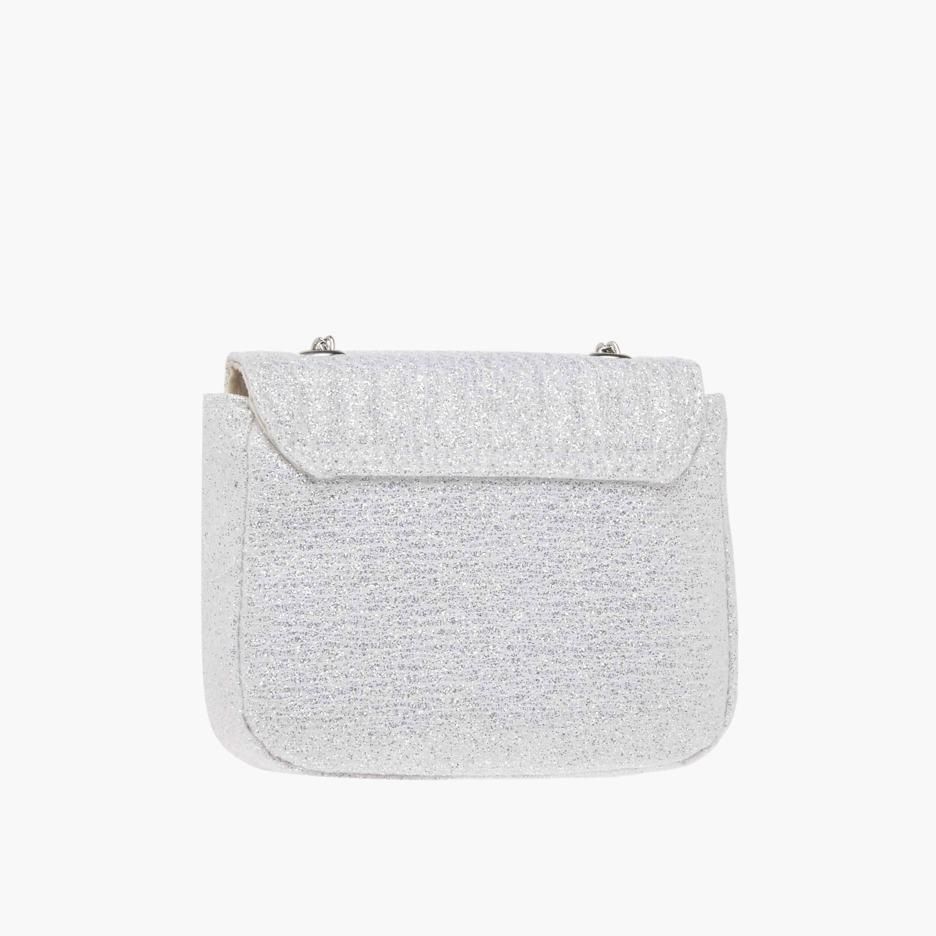 شنطة كروس بودي بارزة الملمس بفيونكة وزر إغلاق من ديزني-girls-accessories-bags-image-3